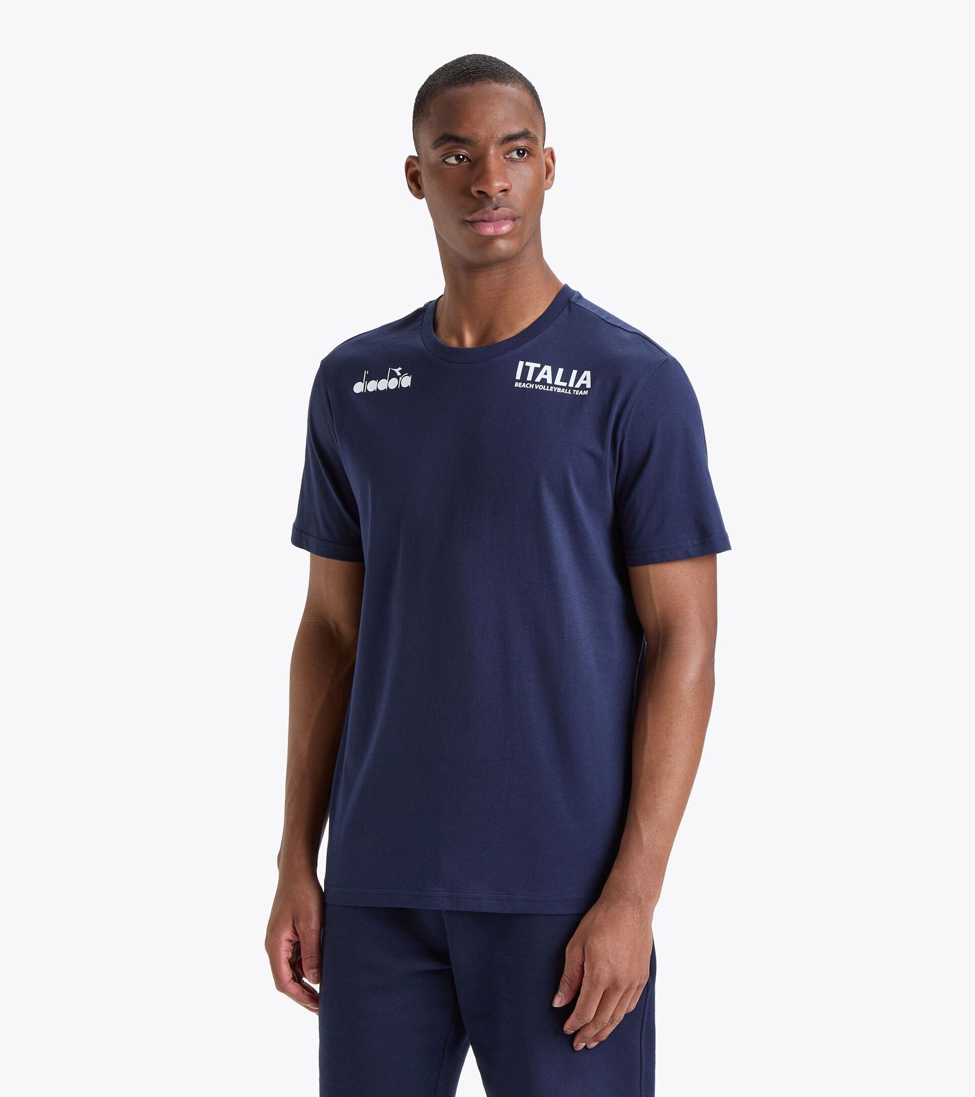 Representative t-shirt - Italy National Volleyball Team T-SHIRT RAPPRESENTANZA BV23 ITALIA CLASSIC NAVY - Diadora