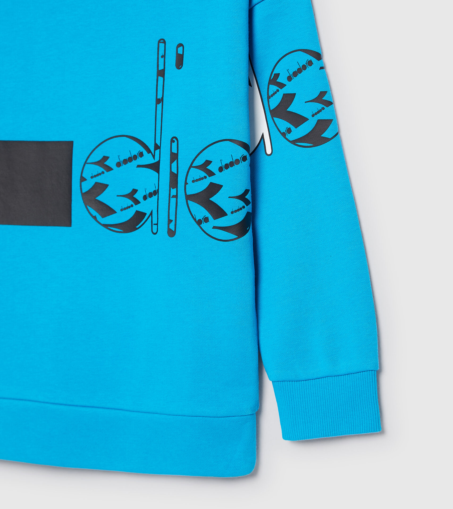 Sweater mit Rundhalsausschnitt - Kinder JB.SWEATSHIRT CREW HOOPLA DONAU BLAU - Diadora