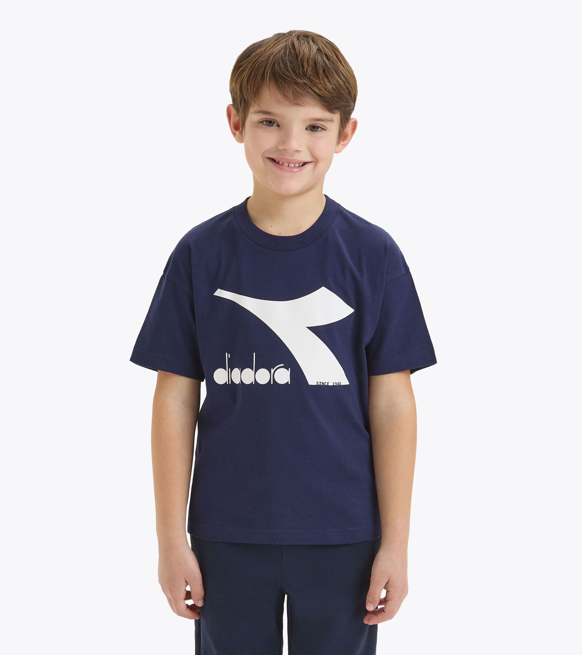 Sports T-shirt - Kids JU.T-SHIRT SS BL CLASSIC NAVY - Diadora