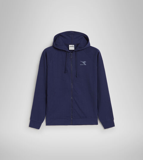 L. HOODIE FZ CHROMIA, DEEP COBALT BLUE Cotton sports sweatshirt - Women L. HOODIE FZ CHROMIA DEEP COBALT BLUE - Diadora