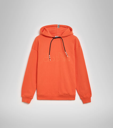 HOODIE DIADORA HD, ROUGE LIS TIGRE Sweat-shirt à capuche - Unisexe HOODIE DIADORA HD ROUGE LIS TIGRE - Diadora