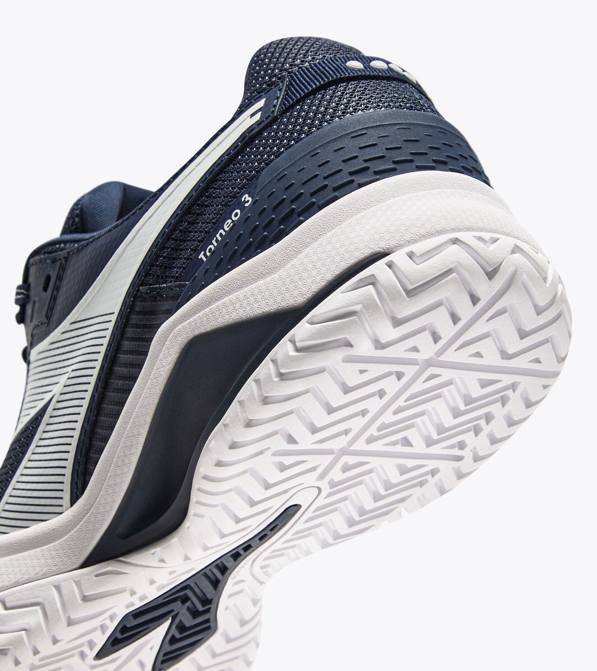 Zapatilla de tenis para superficies de tierra batida - Protecci&oacute;n y amortiguaci&oacute;n - Hombre BLUSHIELD TORNEO 3 CLAY NEGRO IRIS/BLANCO - Diadora