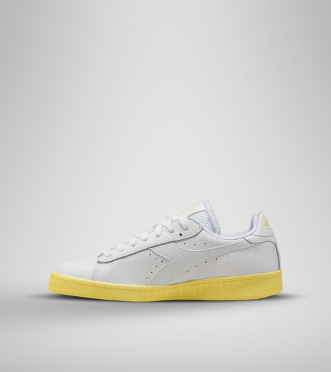 GAME L LOW SOLE BLOCK WN, BLANC/JAUNE POPCORN Chaussures de sport - Femme GAME L LOW SOLE BLOCK WN BLANC/JAUNE POPCORN - Diadora