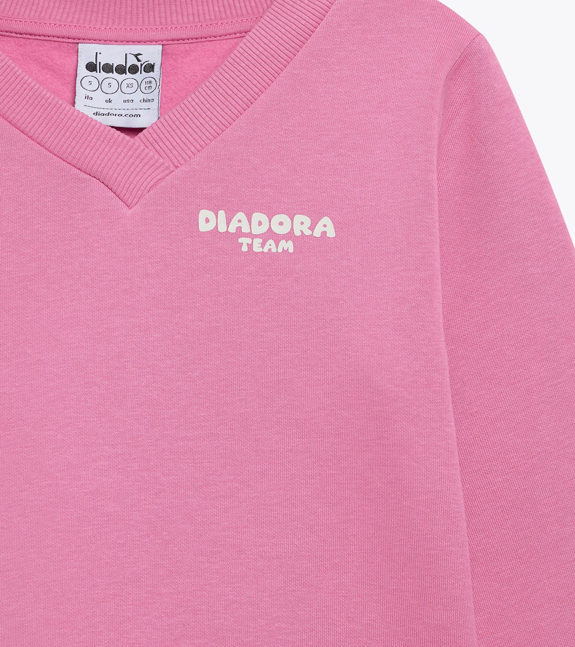 Surv&ecirc;tement cotton look - Regular/Relaxed - Fille JG. TRACKSUIT FZ LOGO (BR) NOIR - Diadora