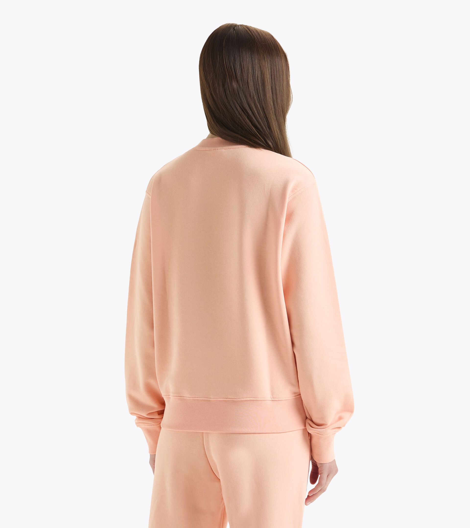 Crewneck sweatshirt - Gender Neutral
 SWEATSHIRT CREW ATHL. LOGO PEACH PARFAIT - Diadora