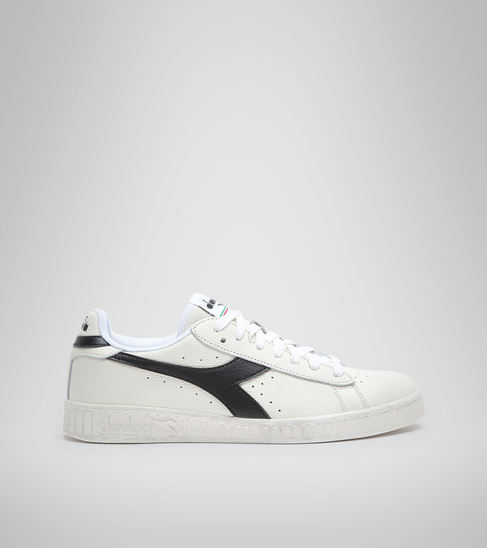 Sneaker - Unisex GAME L LOW WAXED WEISS/SCHWARZ - Diadora