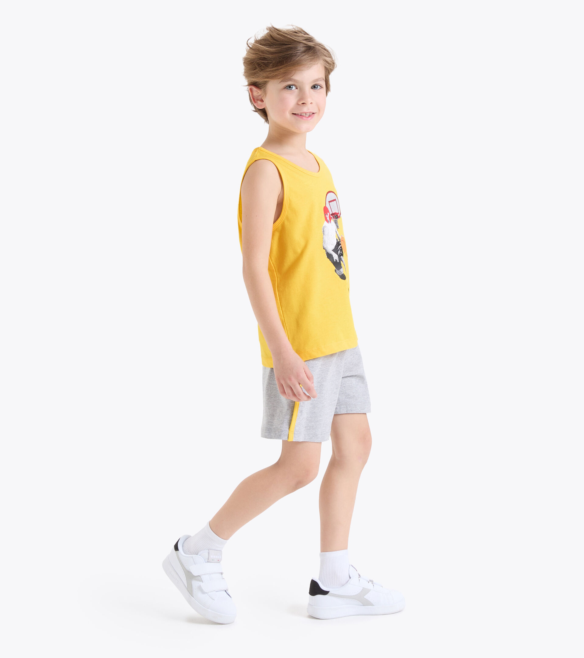 Conjunto deportivo - Niño JB.SET SL SPORT ART AMARILLO VIBRANTE - Diadora