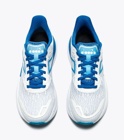 Running shoe - Comfort and stability - Men's NUCLEO 2 WHITE/FRENCH BLUE/AQUARIUS - Diadora