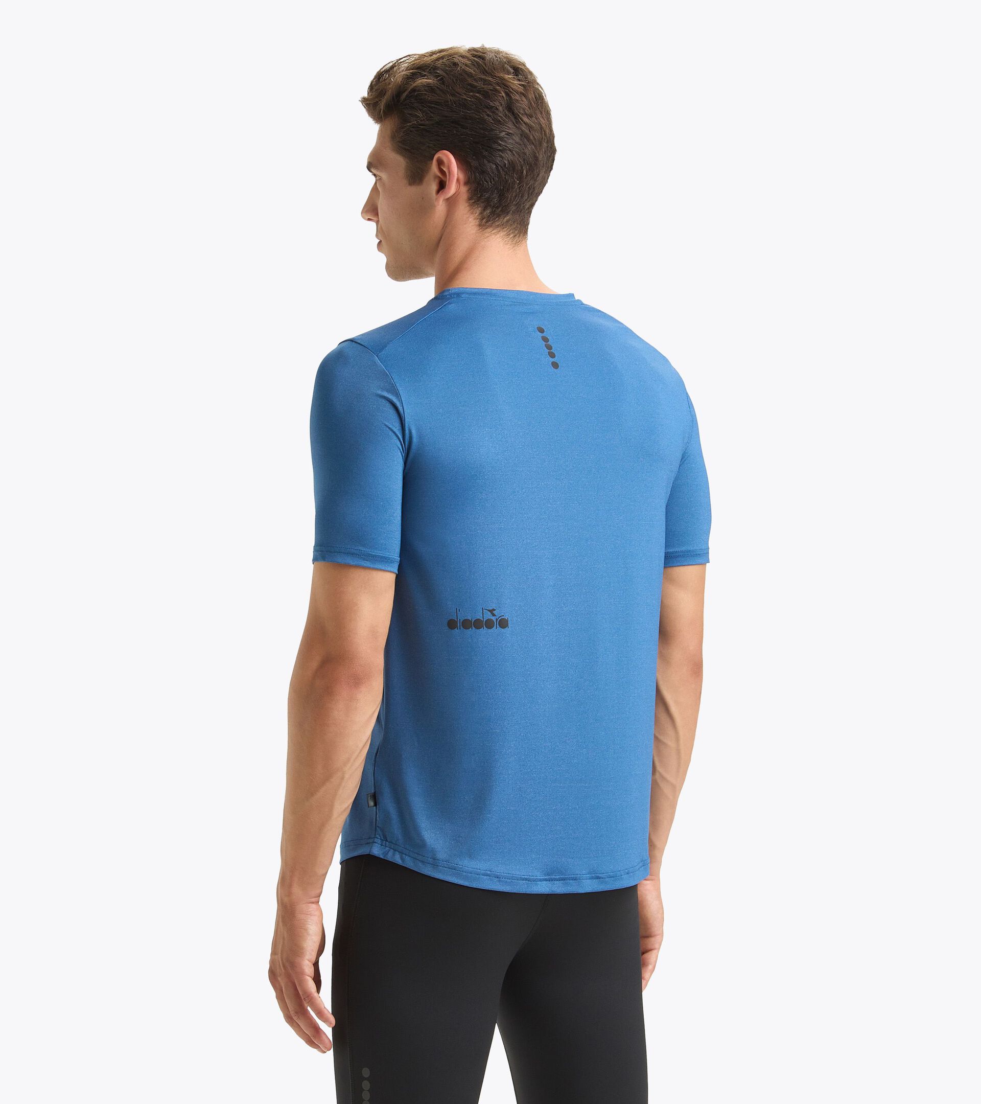 Running t-shirt - Men SS T-SHIRT TECH DUTCH BLUE - Diadora