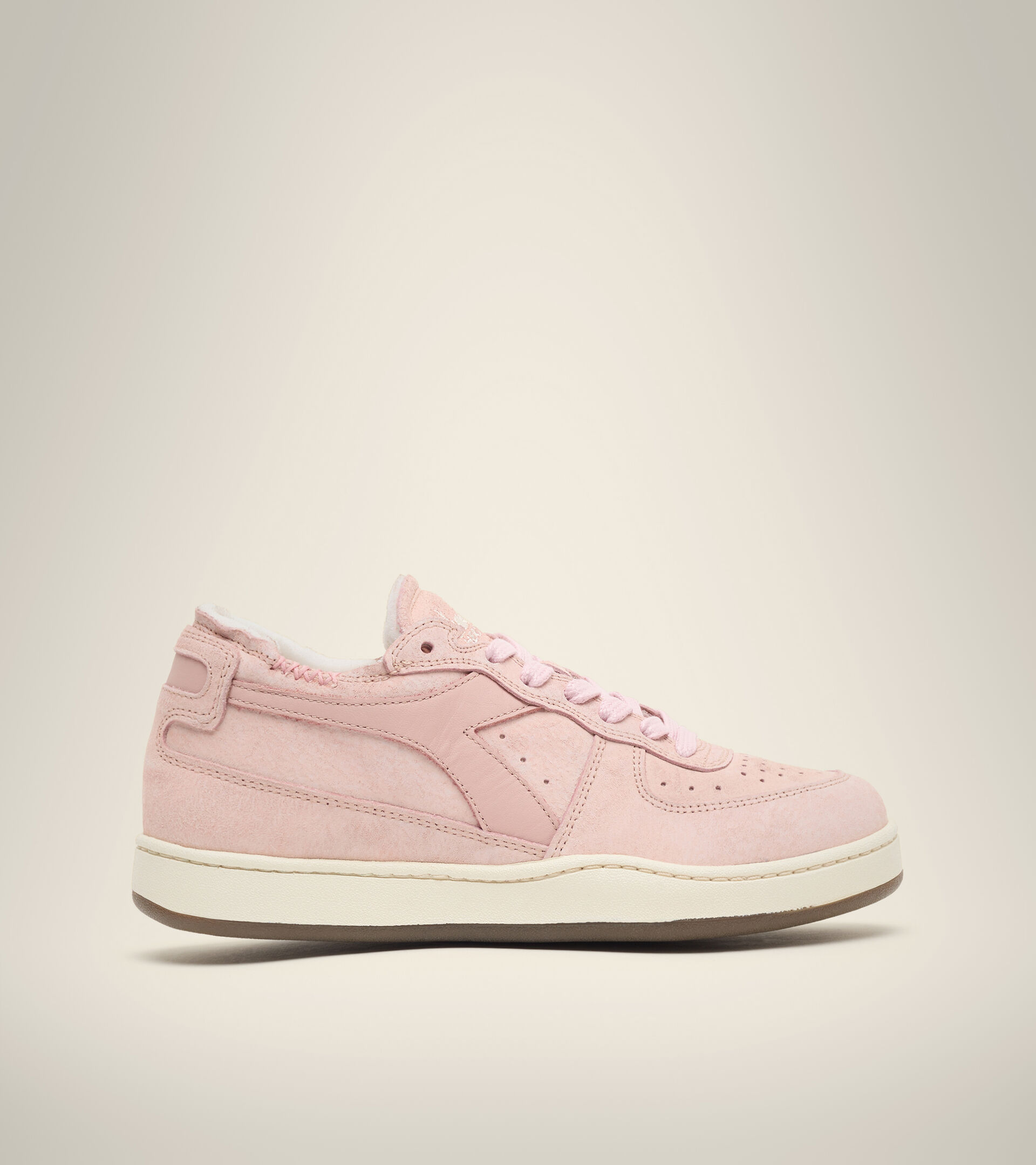 Footwear Heritage DONNA MI BASKET ROW CUT SUEDE USED WN ROSA CIPRIA Diadora