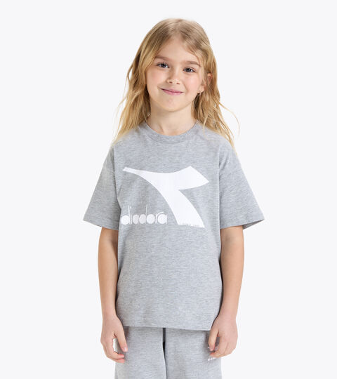 Sports T-shirt - Kids JU.T-SHIRT SS BL LIGHT MIDDLE GRAY MELANGE - Diadora