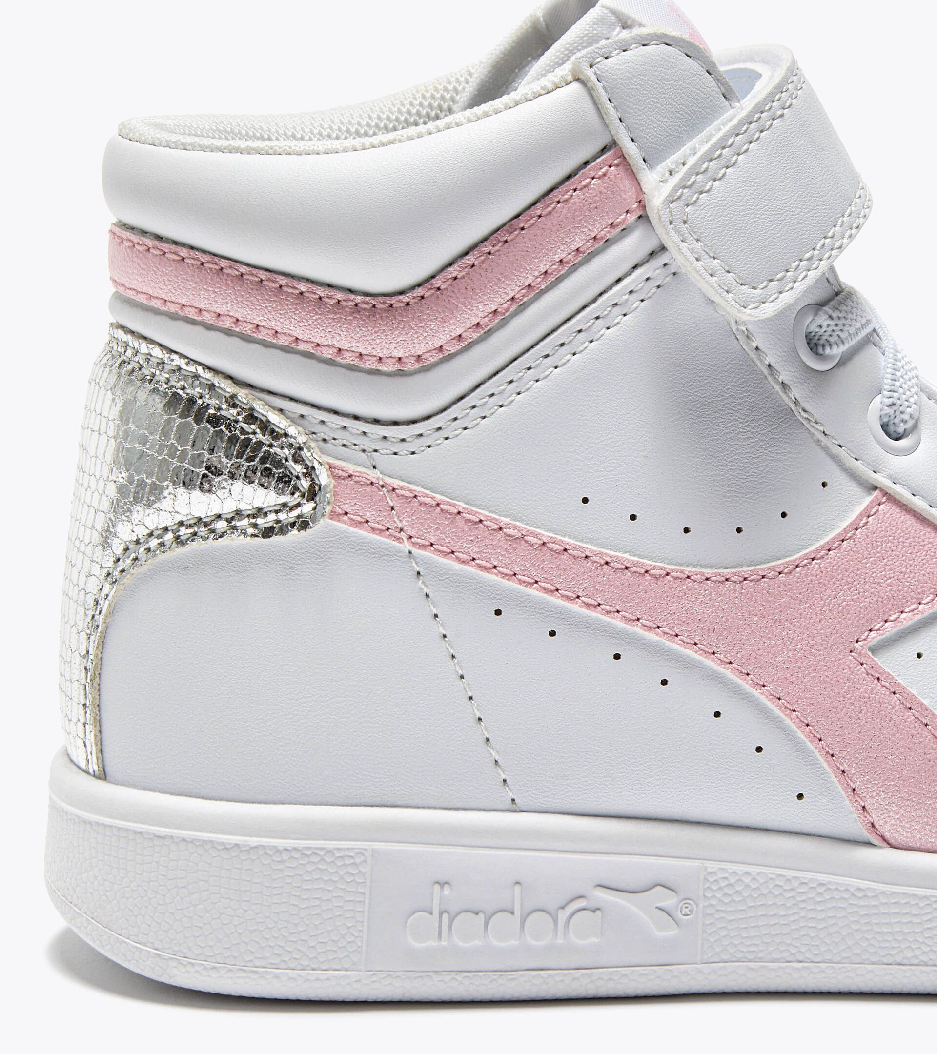 Sports shoes - Kids 4-8 years GAME P HIGH BALLET PS WHITE/PINK LADY - Diadora
