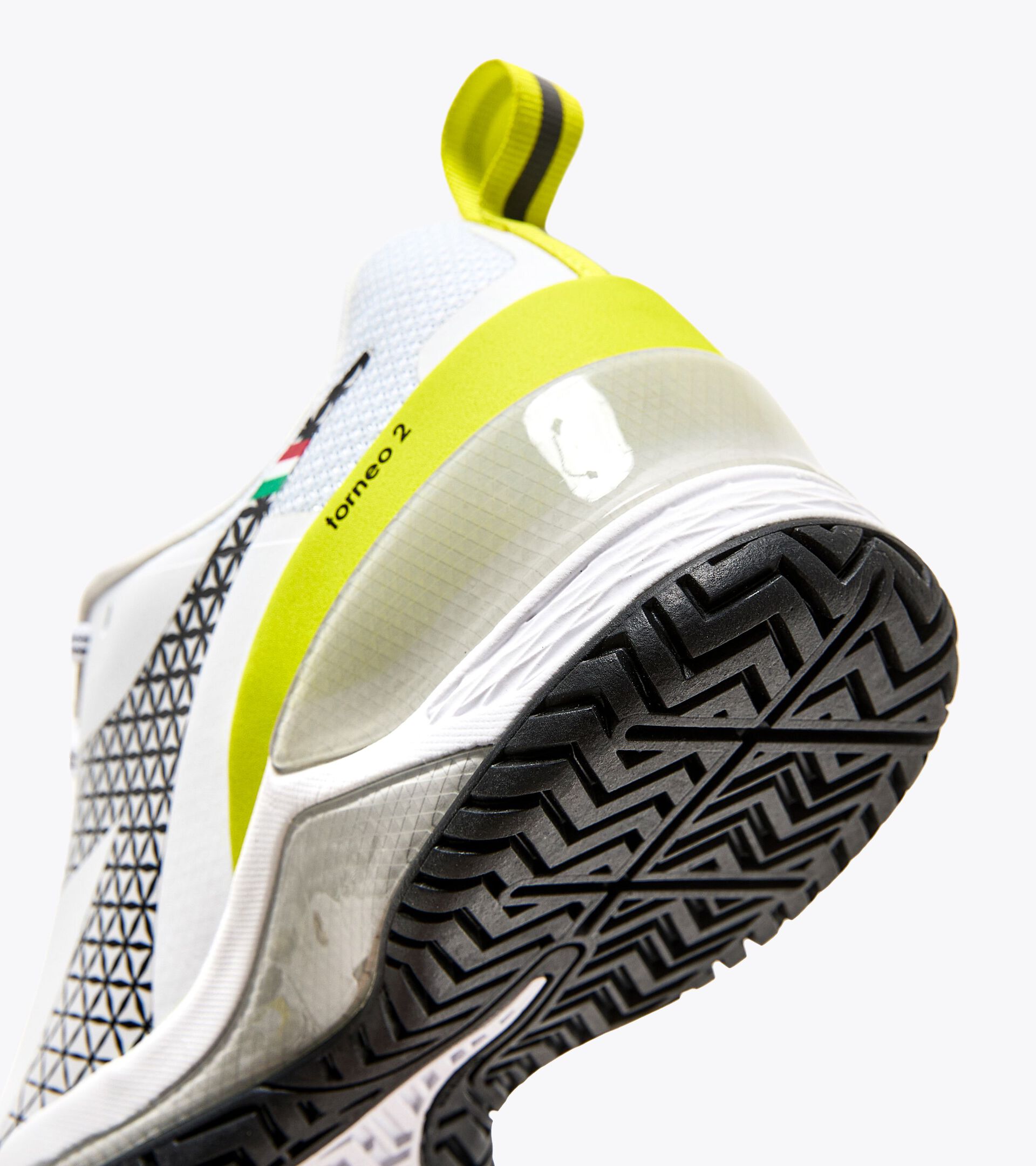 Tennis shoes for hard surfaces or clay courts - Women BLUSHIELD TORNEO 2 W AG WHITE/BLACK/EVENING PRIMROSE - Diadora