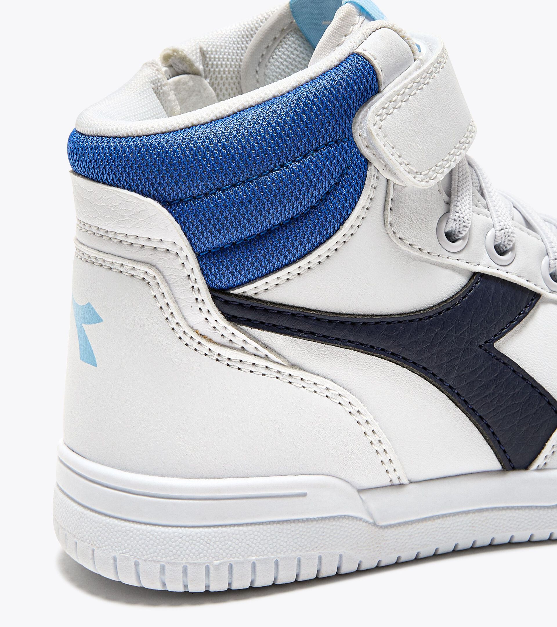 Diadora Raptor Mid PS - Scarpe Da Ginnastica Bambino, Pelle Sintetica, Chiusura A Strappo, Taglia 29 EU