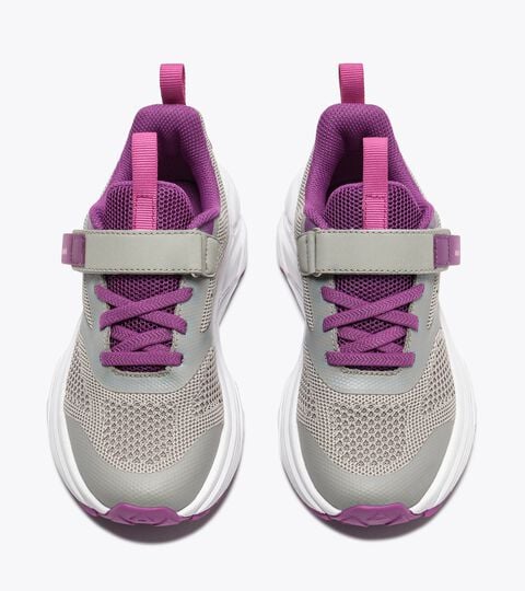 Zapatillas de running - Sistema de cordones doble - J&uacute;nior
 SNIPE 4 JR SILVER DD/BYZANTIUM - Diadora