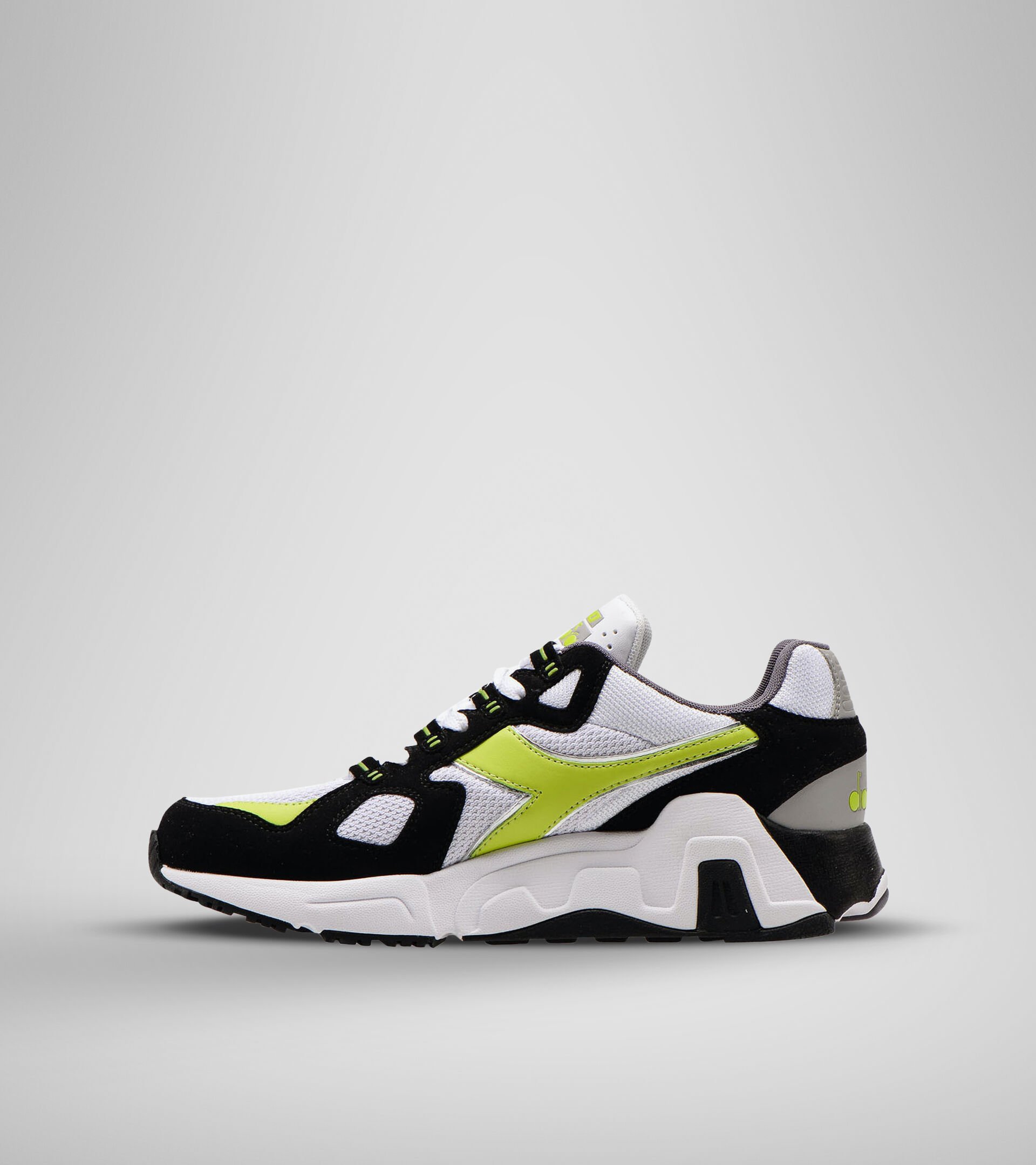 Sports shoe - Men MYTHOS SUEDE WHITE/ACID GREEN - Diadora