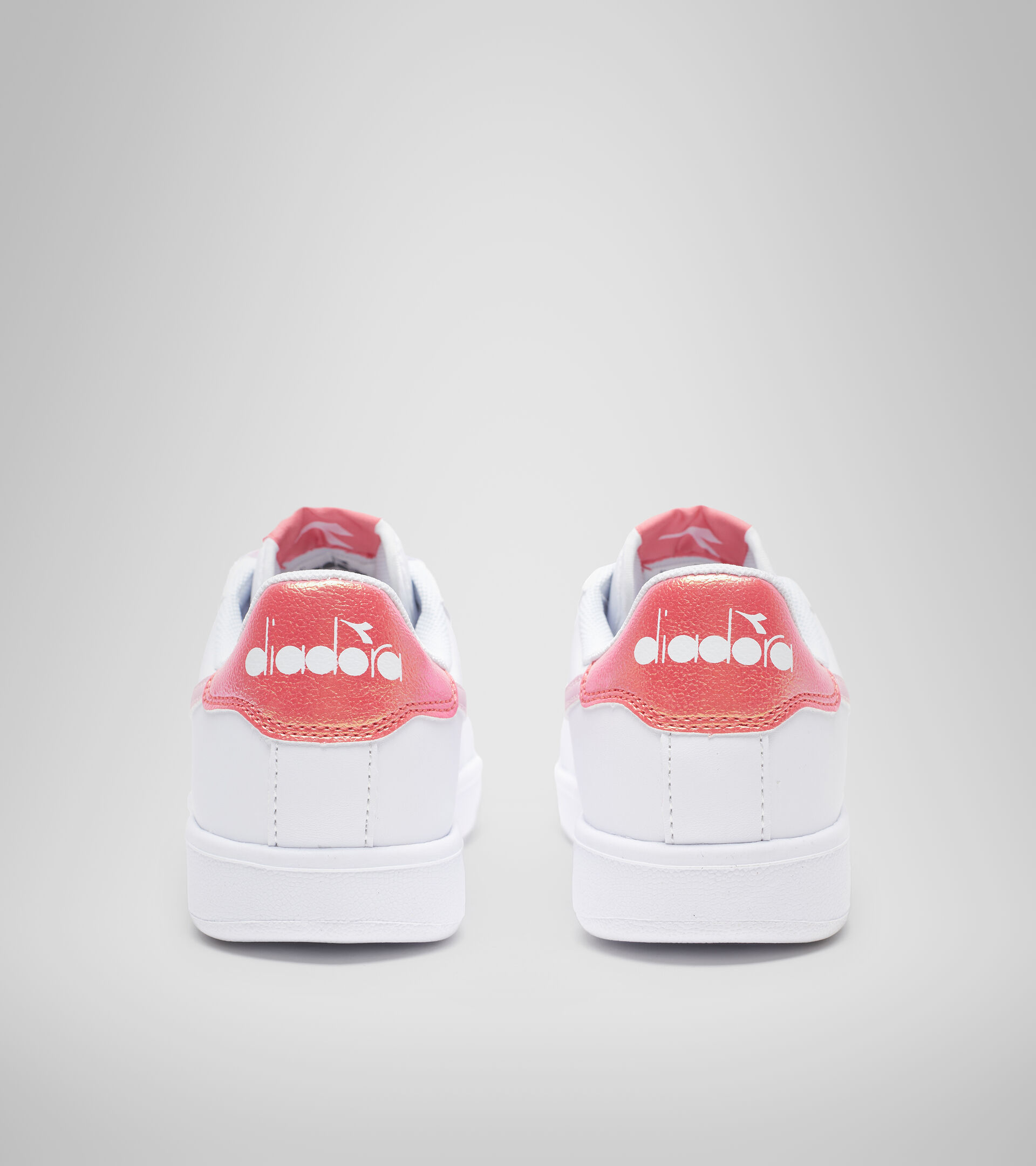 Sports shoes - Youth 8-16 years GAME P GS GIRL WHITE/RASPBERRY SORBET - Diadora