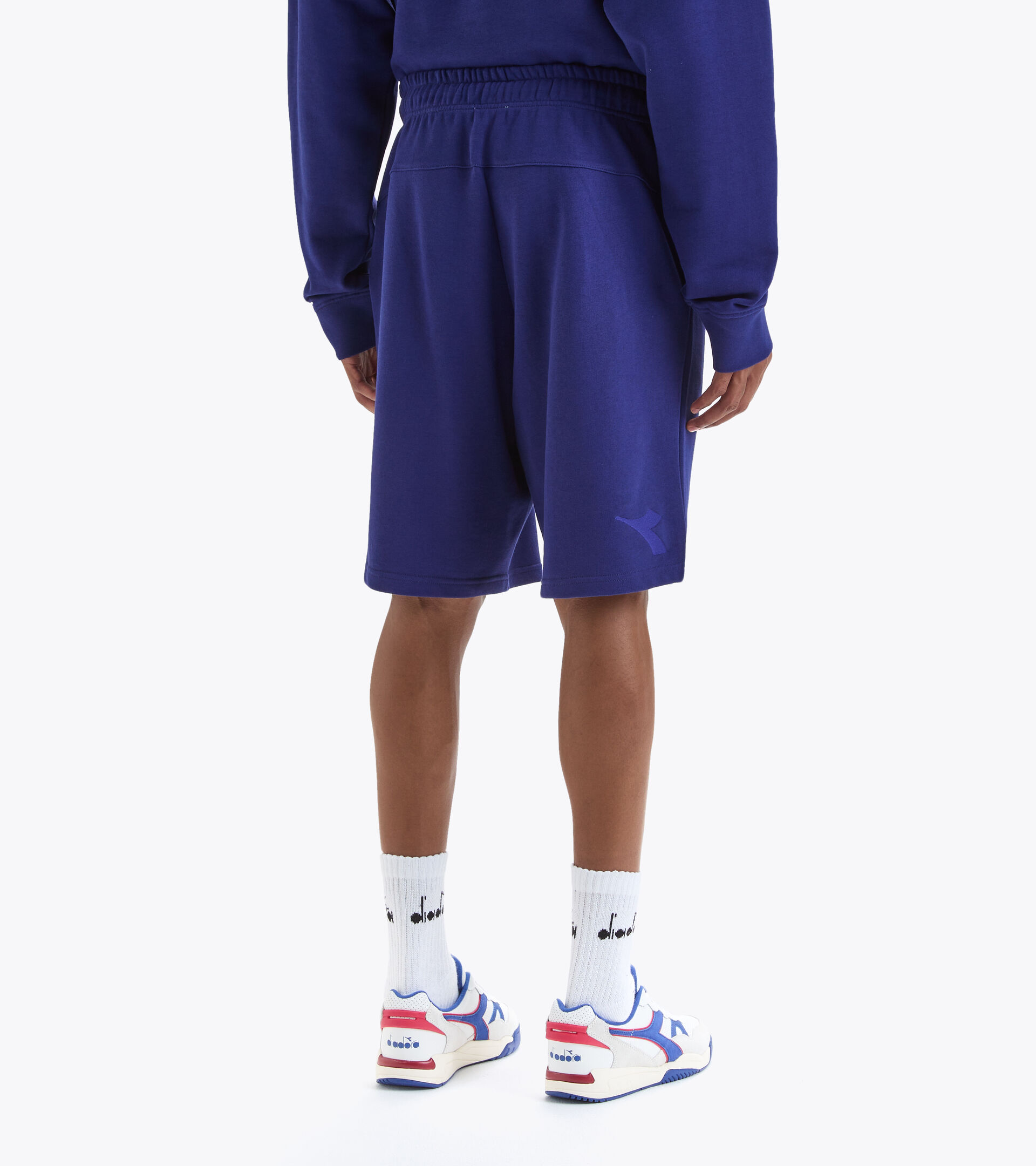 Cotton sweatpants - Gender neutral BERMUDA SPW LOGO BLUE PRINT - Diadora