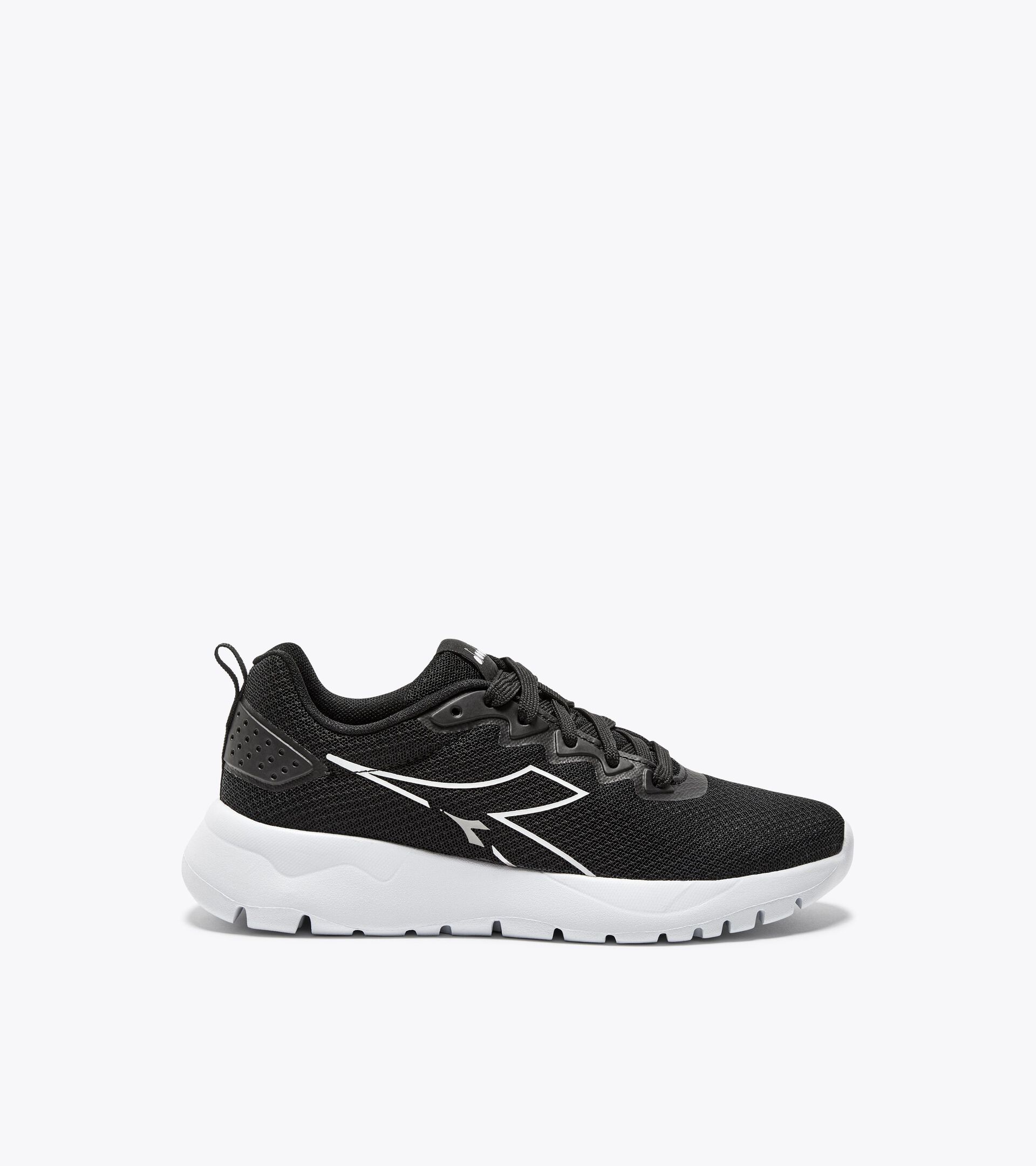 Running shoe -  8 to 16 years old - All-gender EVO RUN GS BLACK /WHITE - Diadora
