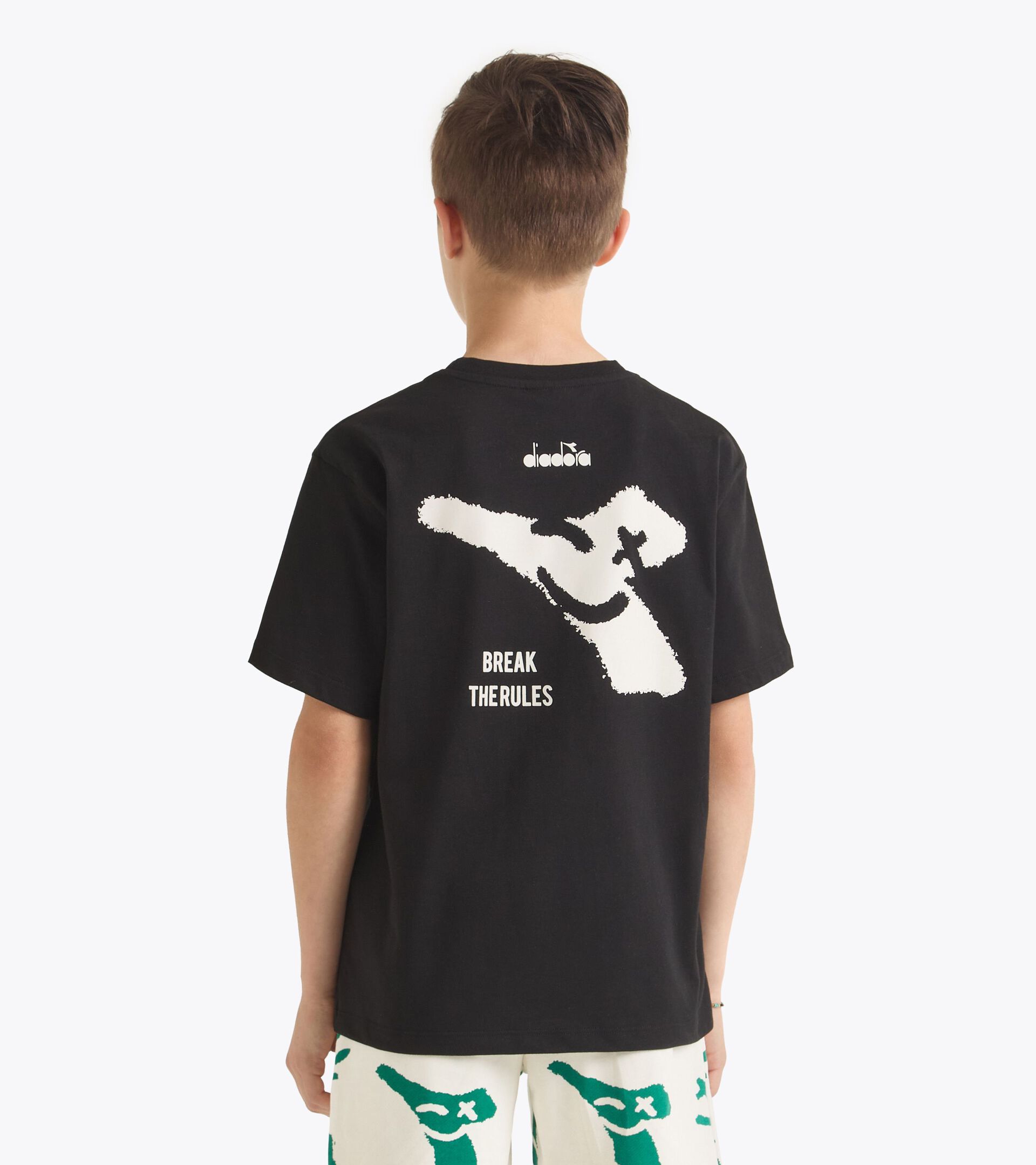 Tank - Boy JB. T-SHIRT SS SMILE LOGO BLACK - Diadora