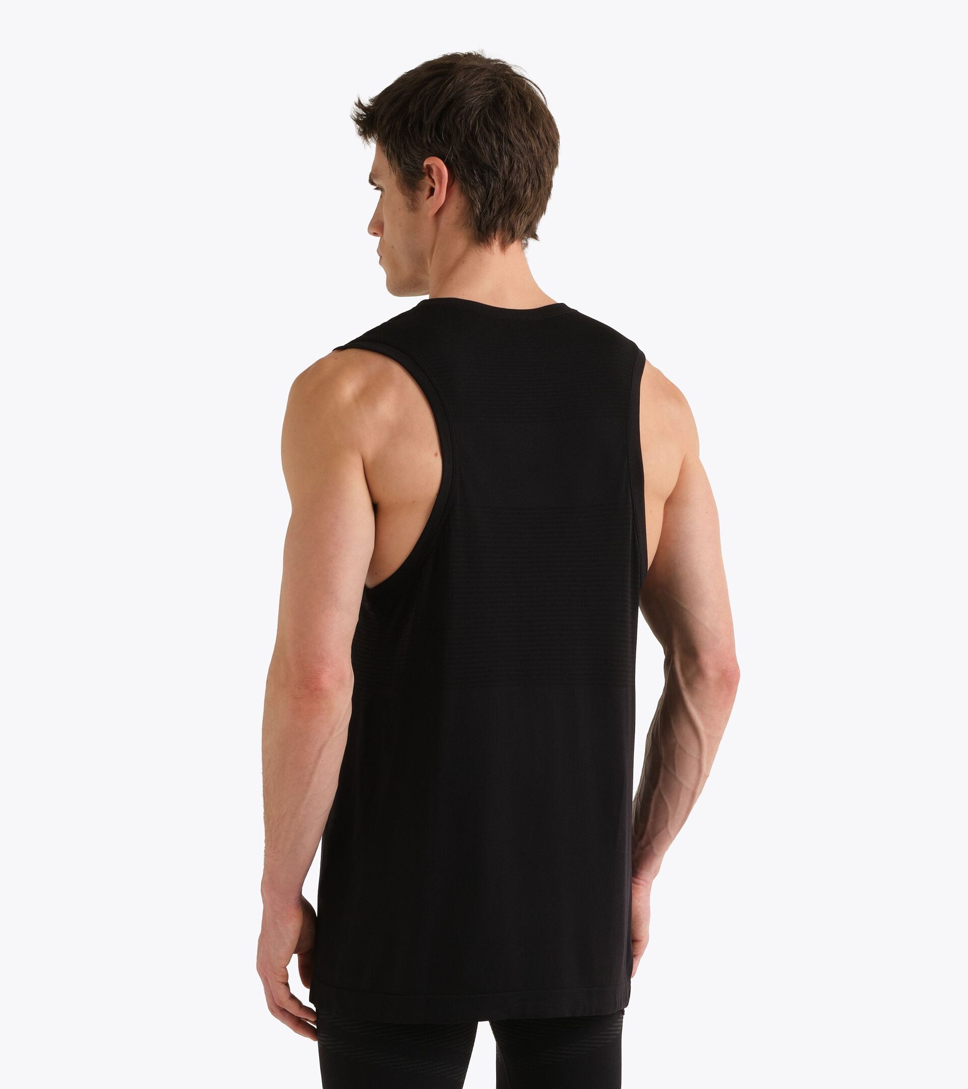 D&eacute;bardeur technique pour le contr&ocirc;le de la temp&eacute;rature -  Running - Homme TANK STRATOUNO NOIR - Diadora