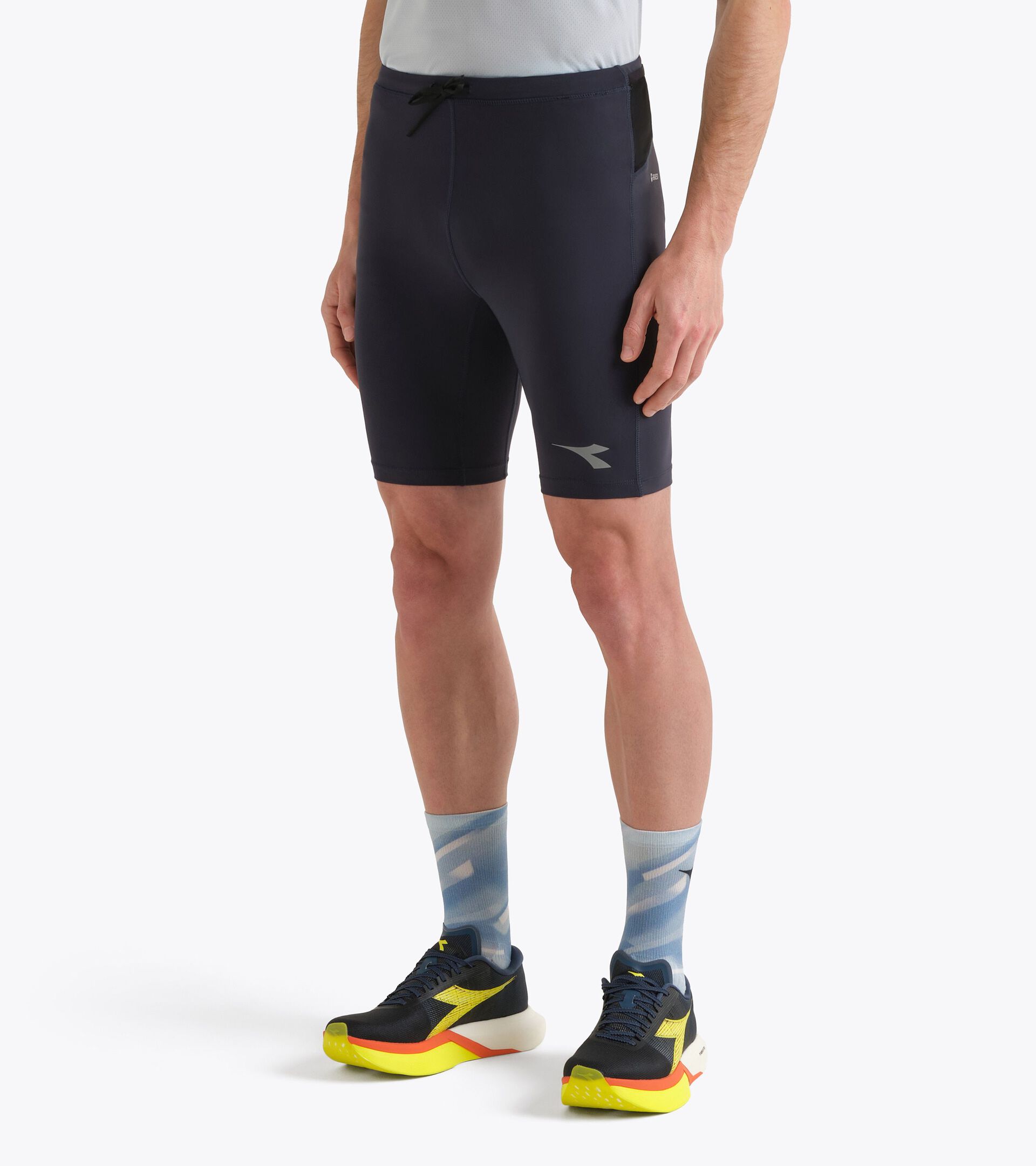 Short legging FIBRAZERO - Running - Homme
 SHORT TIGHTS SUPER LIGHT FIBRAZERO BLEU MARINE MINUIT - Diadora