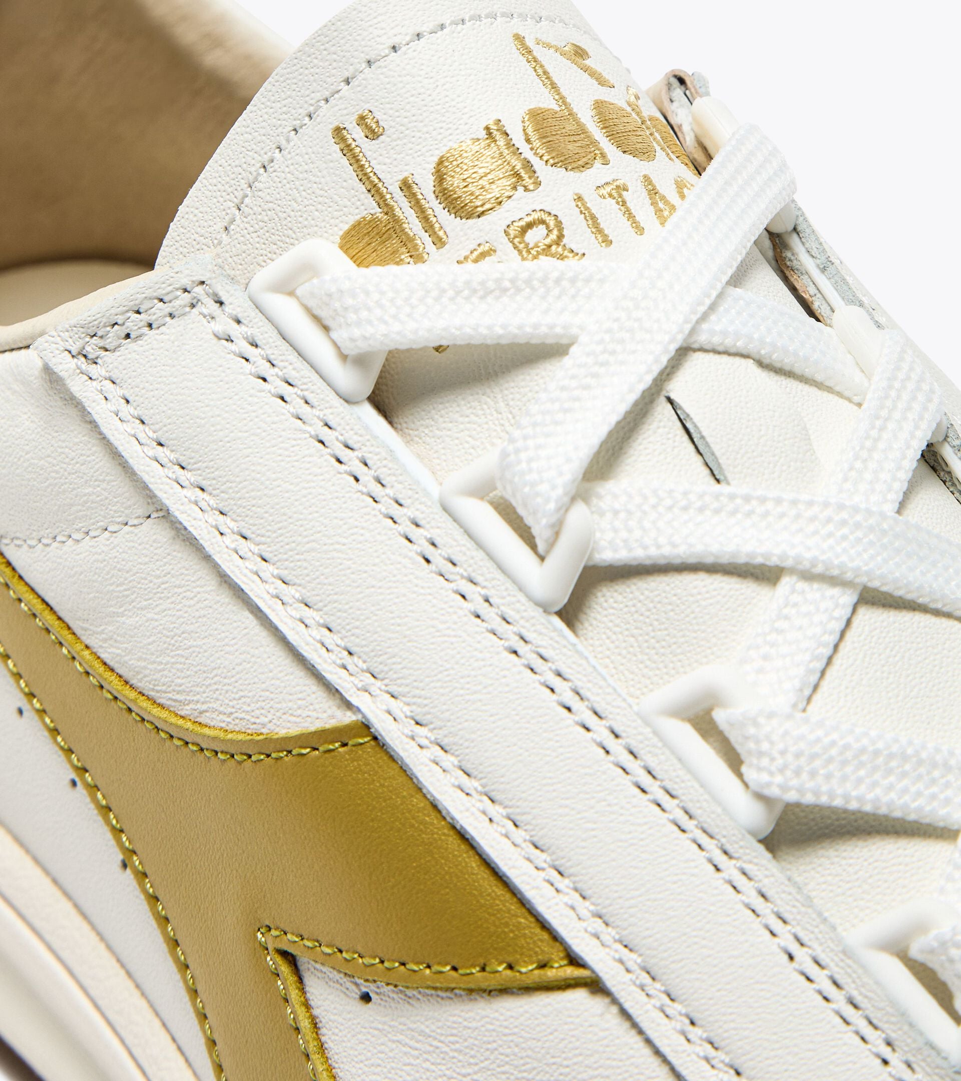 Made in Italy Heritage shoe - All-Gender B.ELITE '84 ITALIA WHITE/GOLD - Diadora