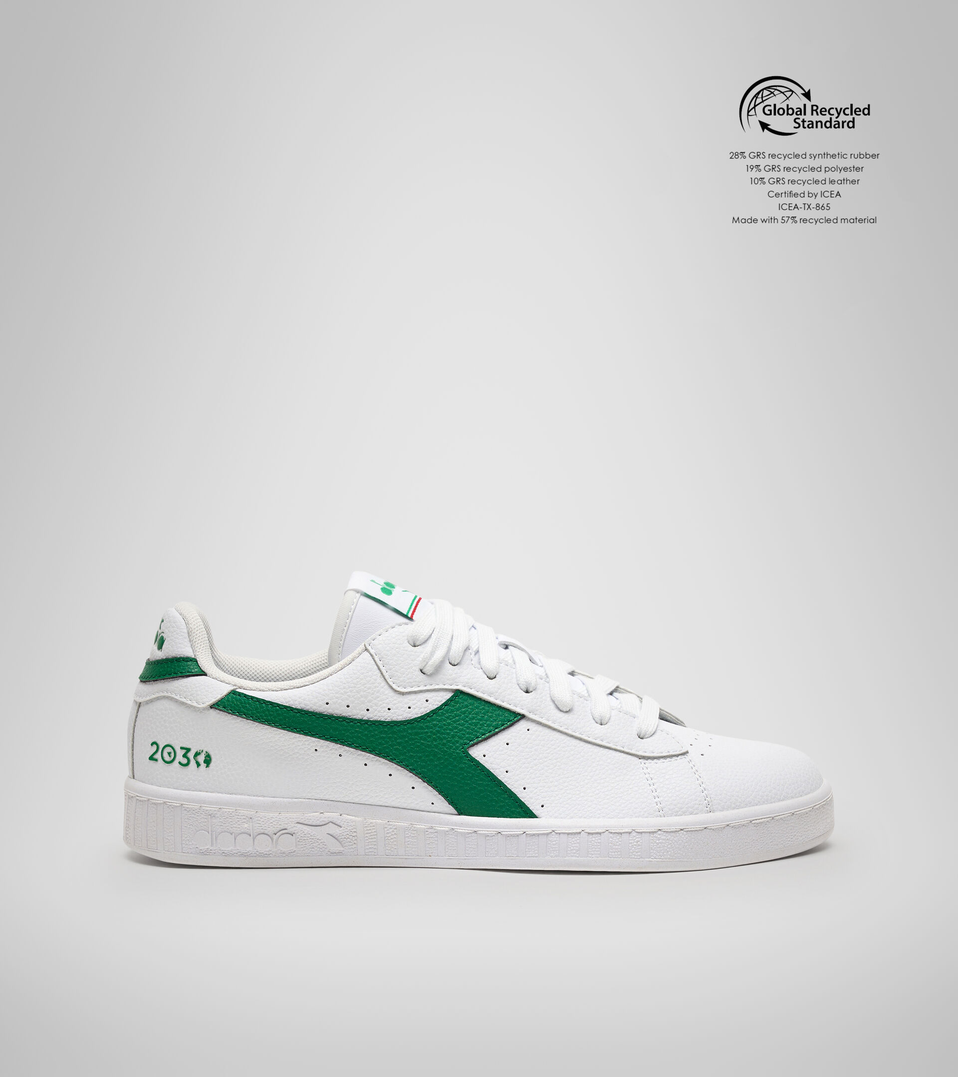 Sportswear shoe - Unisex GAME L LOW 2030 WHITE/AMAZON - Diadora