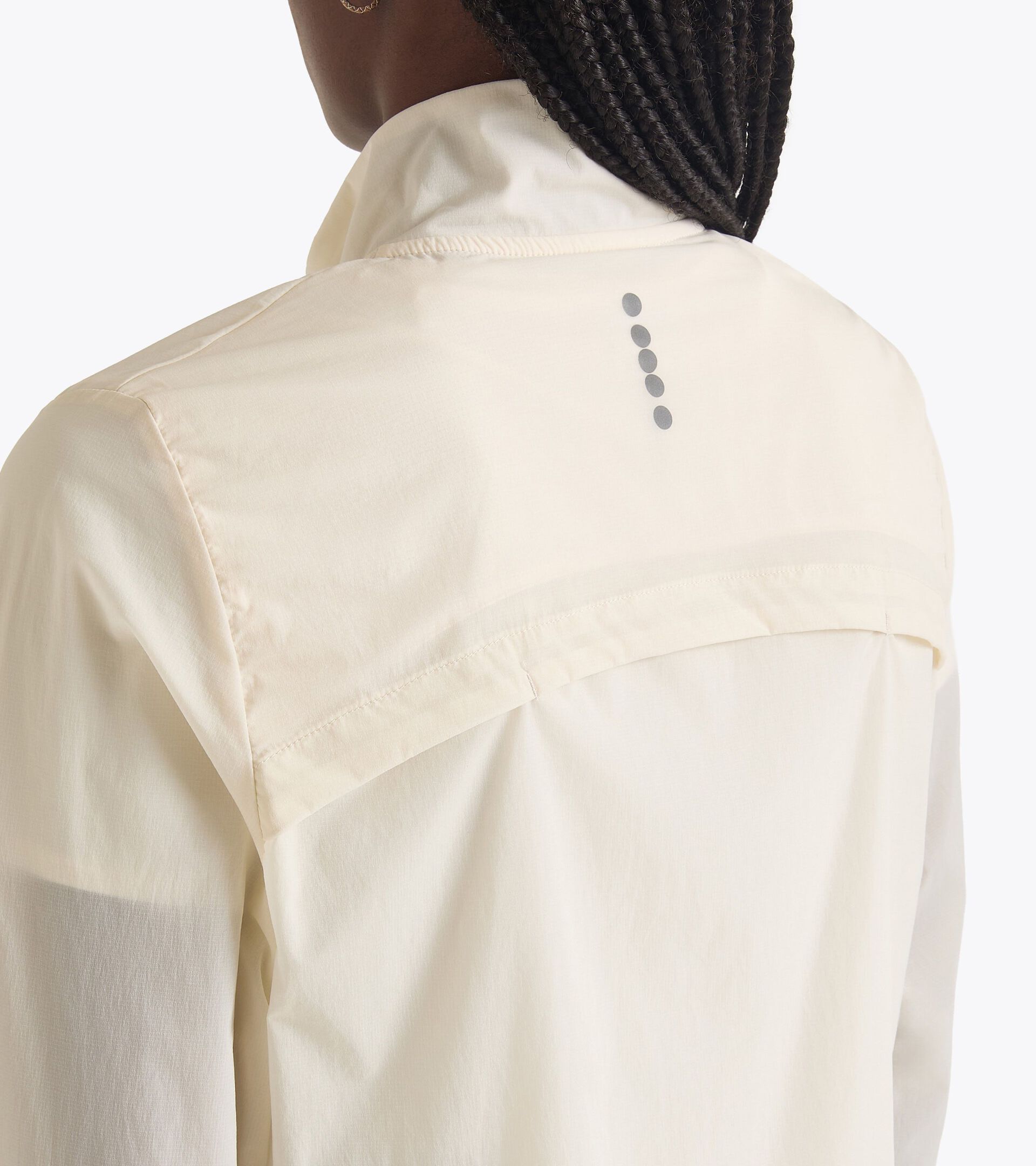 Chaqueta cortavientos plegable§Running§Mujer L. WINDBREAKER PACKABLE JACKET BLANCO MURMURAR - Diadora