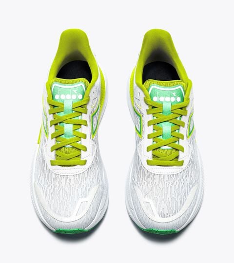 NUCLEO 2 W, WHITE/LIME Running shoe - Comfort and stability - Women’s NUCLEO 2 W WHITE/LIME - Diadora