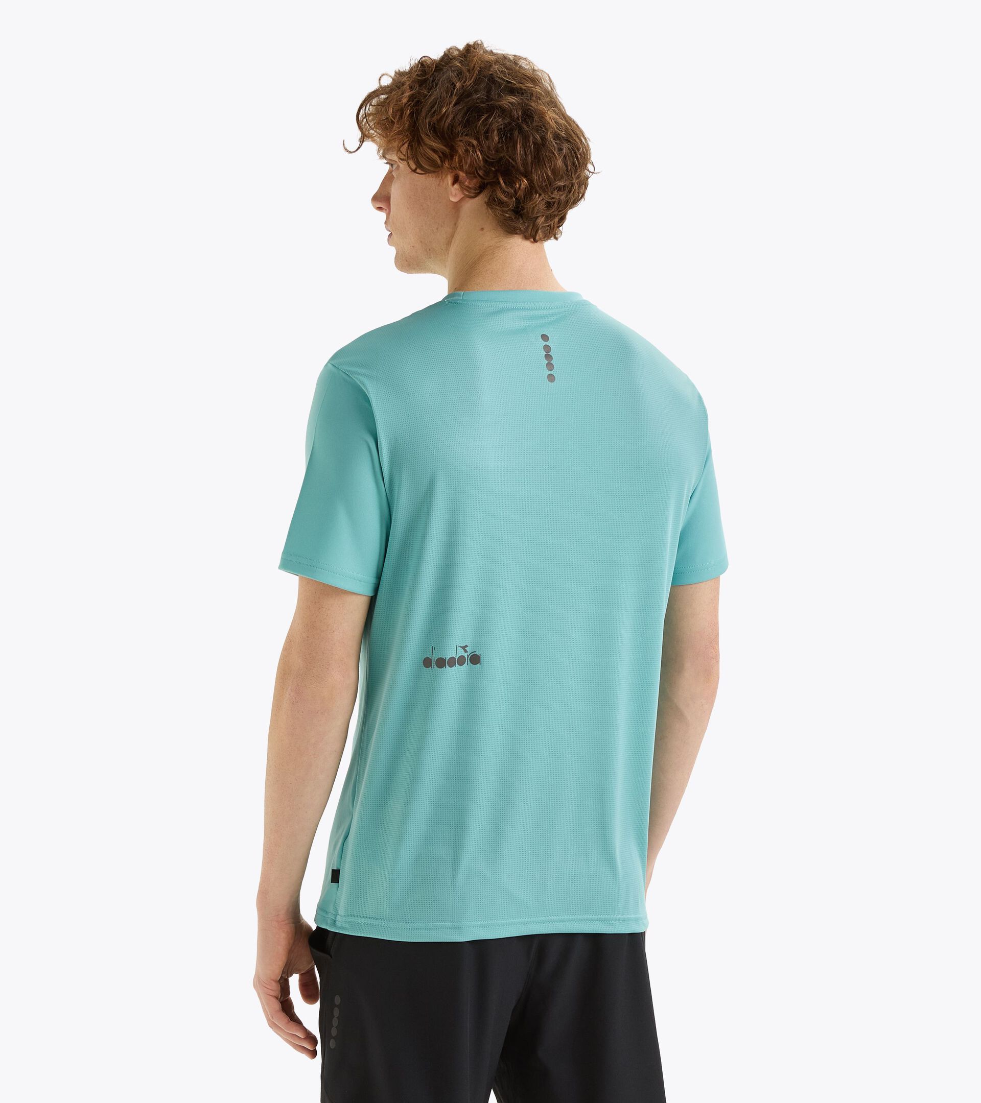 Sports t-shirt - Men SS T-SHIRT RUN DUSTY TURQUOISE - Diadora