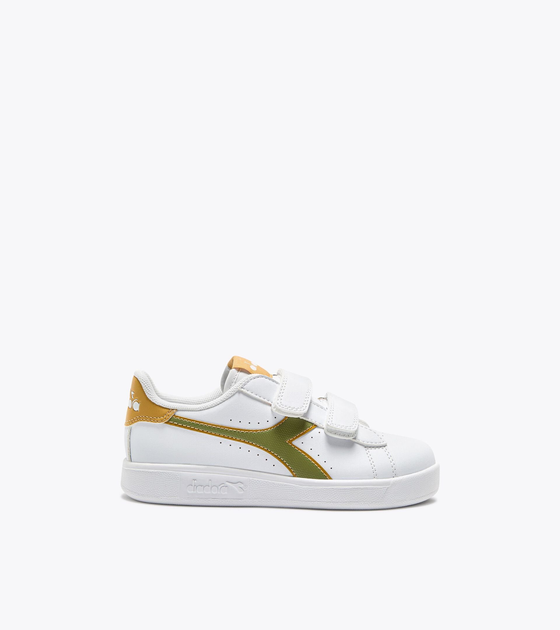 Sports shoes - Kids 4-8 years GAME P PS WHITE/CALLISTE GREEN - Diadora