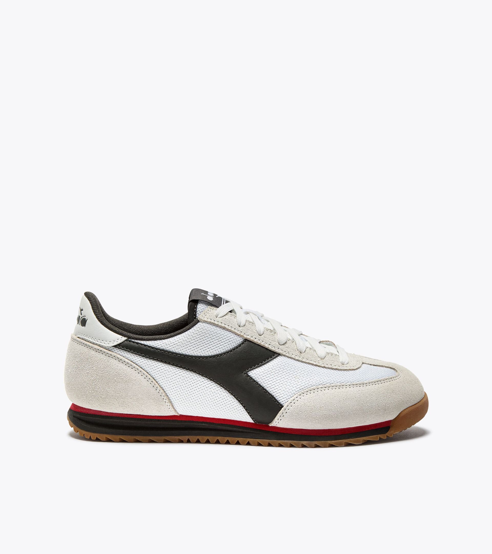 Sneaker aus Veloursleder mit niedrigem Profil - F&uuml;r alle Geschlechter CROSS WHITE/BLACK BELUGA - Diadora