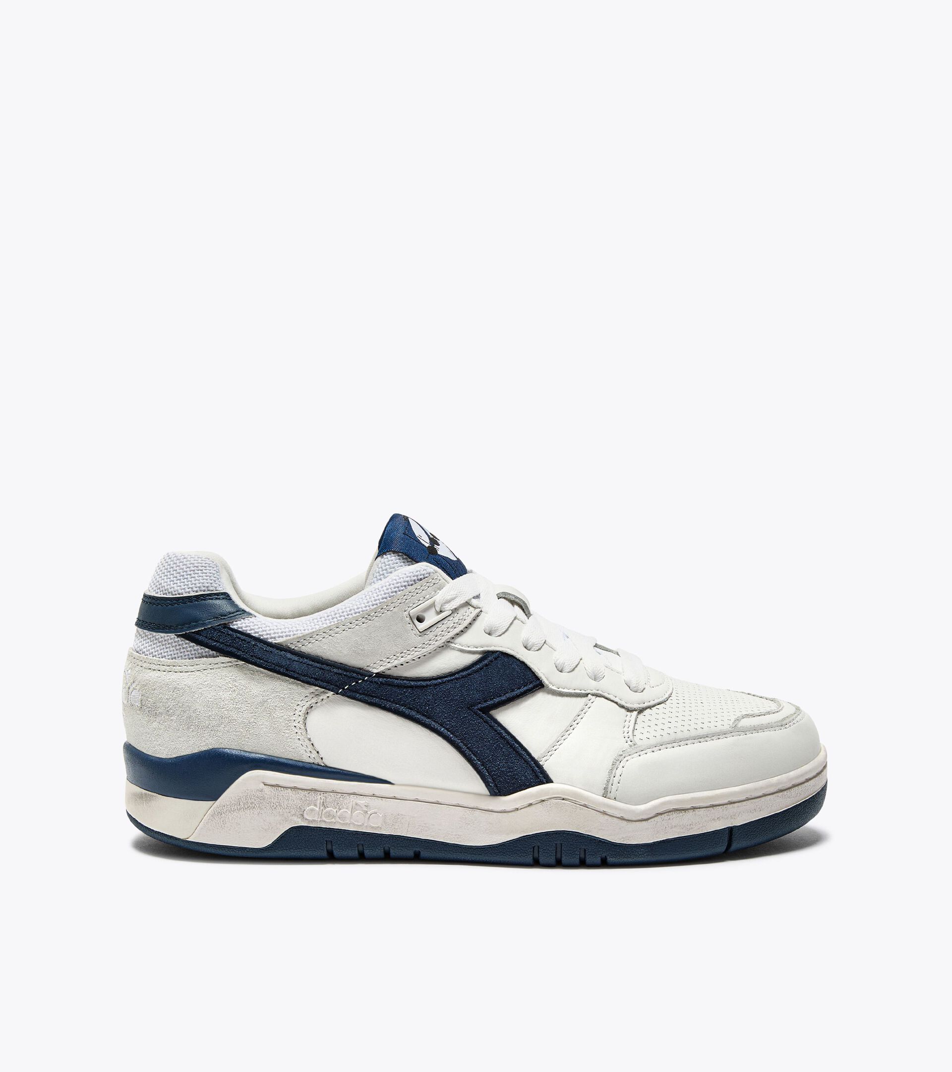 Sneaker Heritage in pelle - Per ogni genere B.560 USED BIANCO/BLU ATLANTICO - Diadora