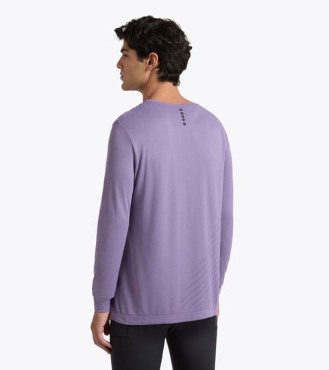 Long-Sleeve Thermoregulating Technical T-shirt - STRATOUNO Running - Men&rsquo;s LS T-SHIRT STRATOUNO VIOLET GRAPE COMPOTE - Diadora