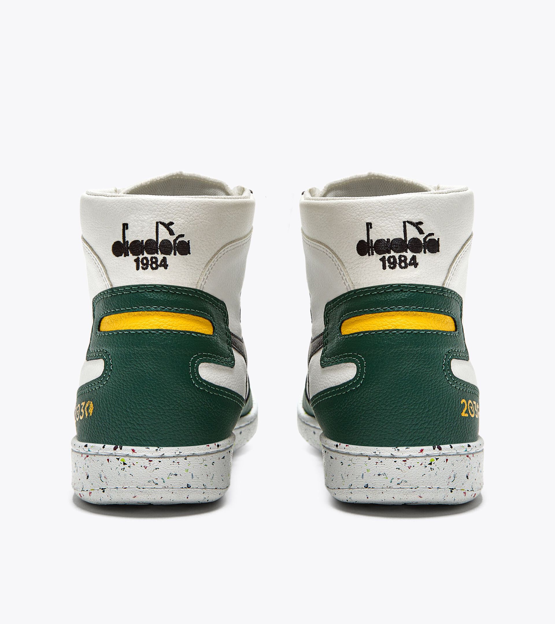Heritage shoe - Gender Neutral MI BASKET 2030 WHITE/GREEN - Diadora