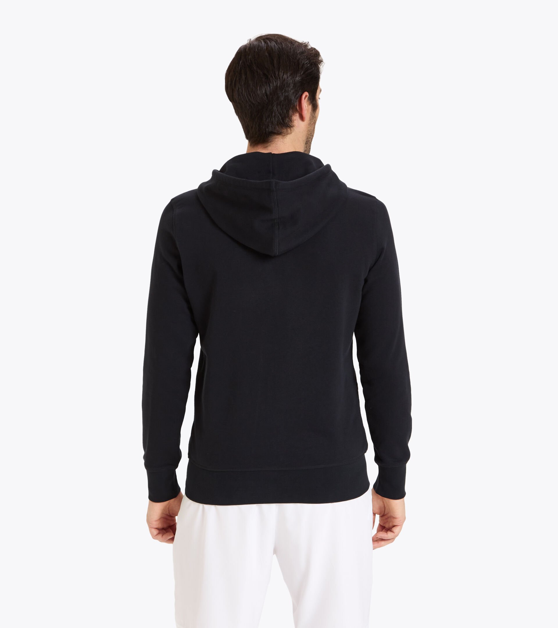 Tennis full zipper hoodie - Men HD FZ SWEAT DIADORA CLUB BLACK - Diadora