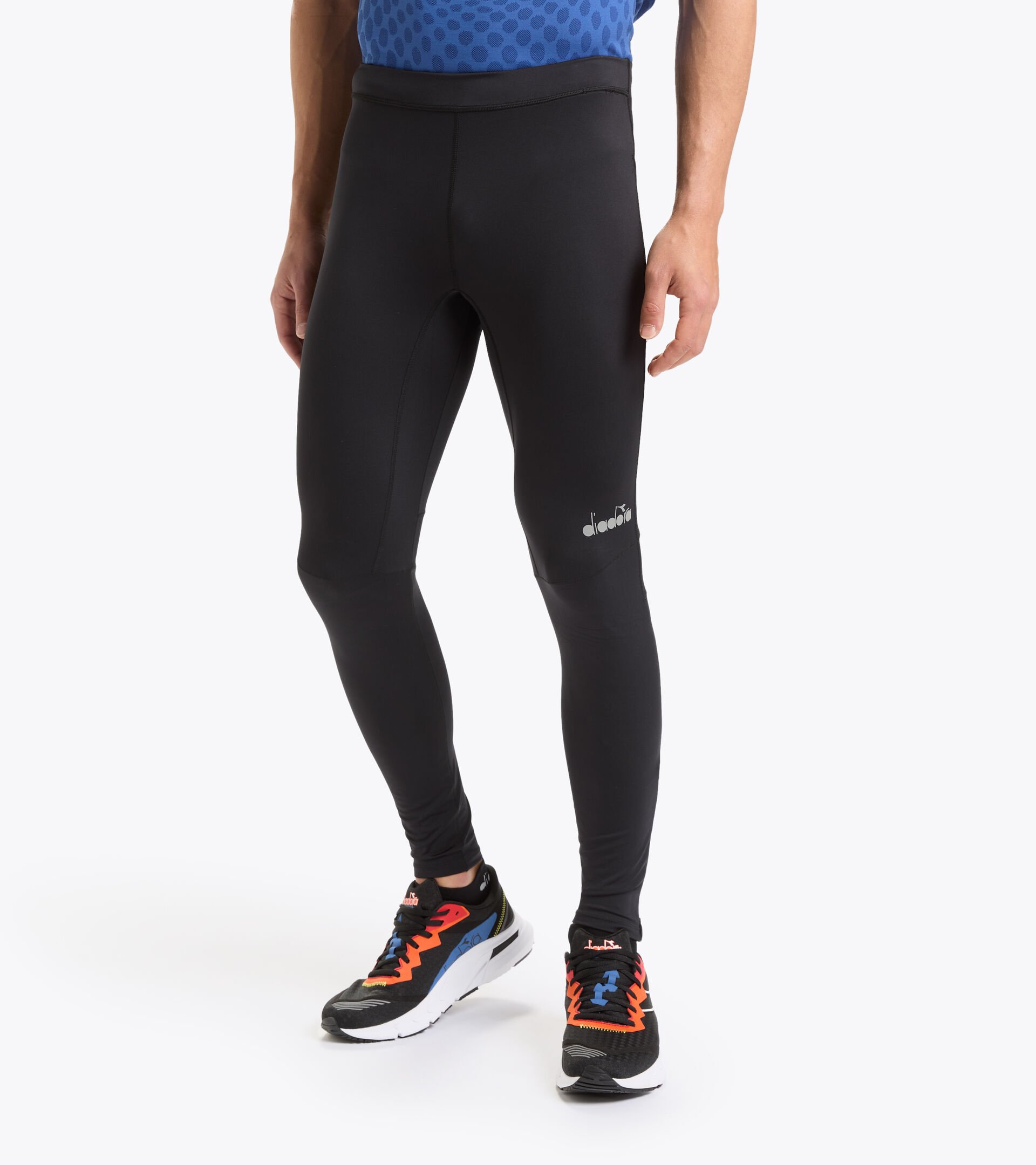 Contoured running leggings - Men RUNNING TIGHTS BLACK - Diadora