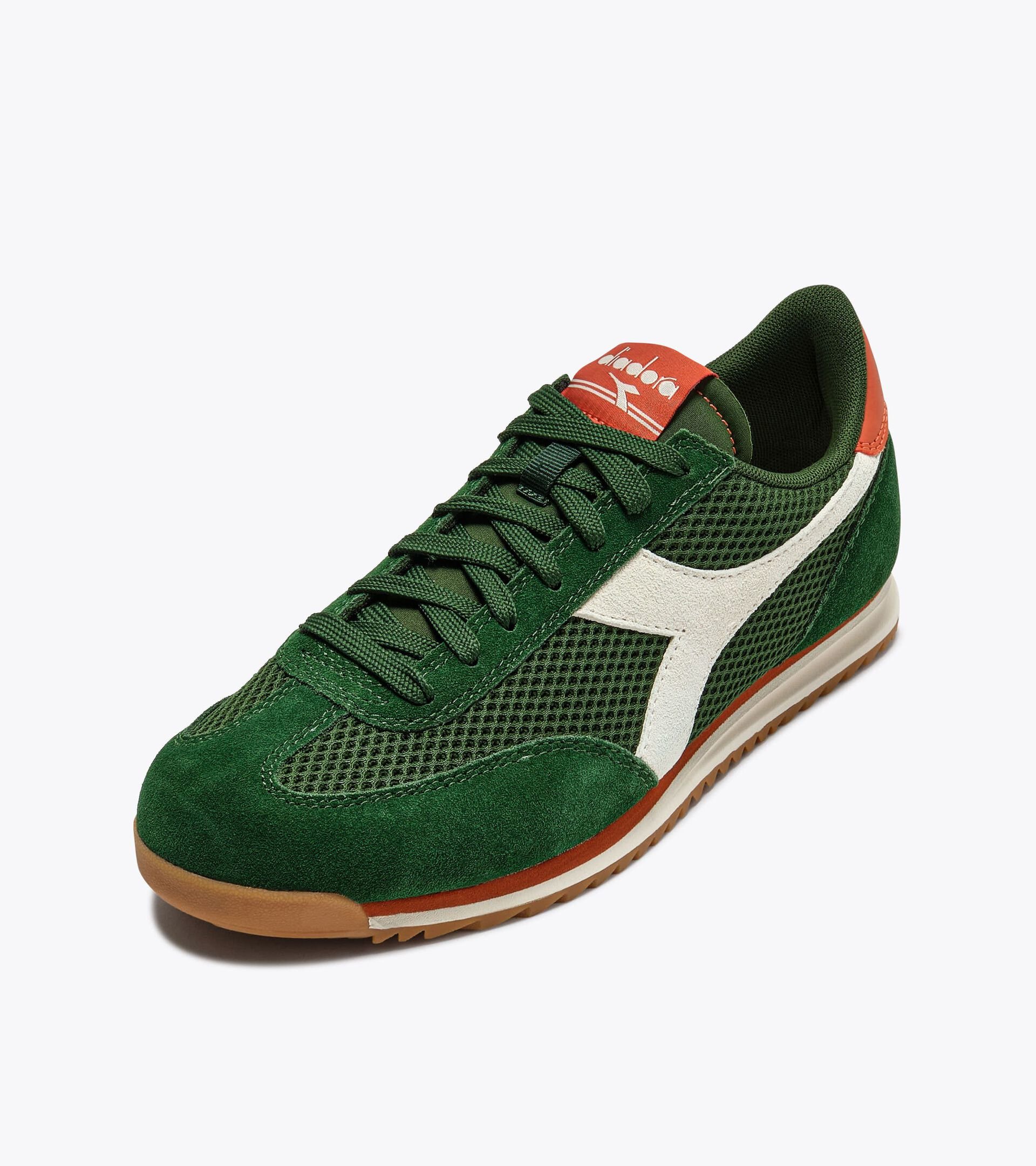 Sneakers en daim au profil bas - Pour tous les genres  CROSS MESH VERT EDEN - Diadora