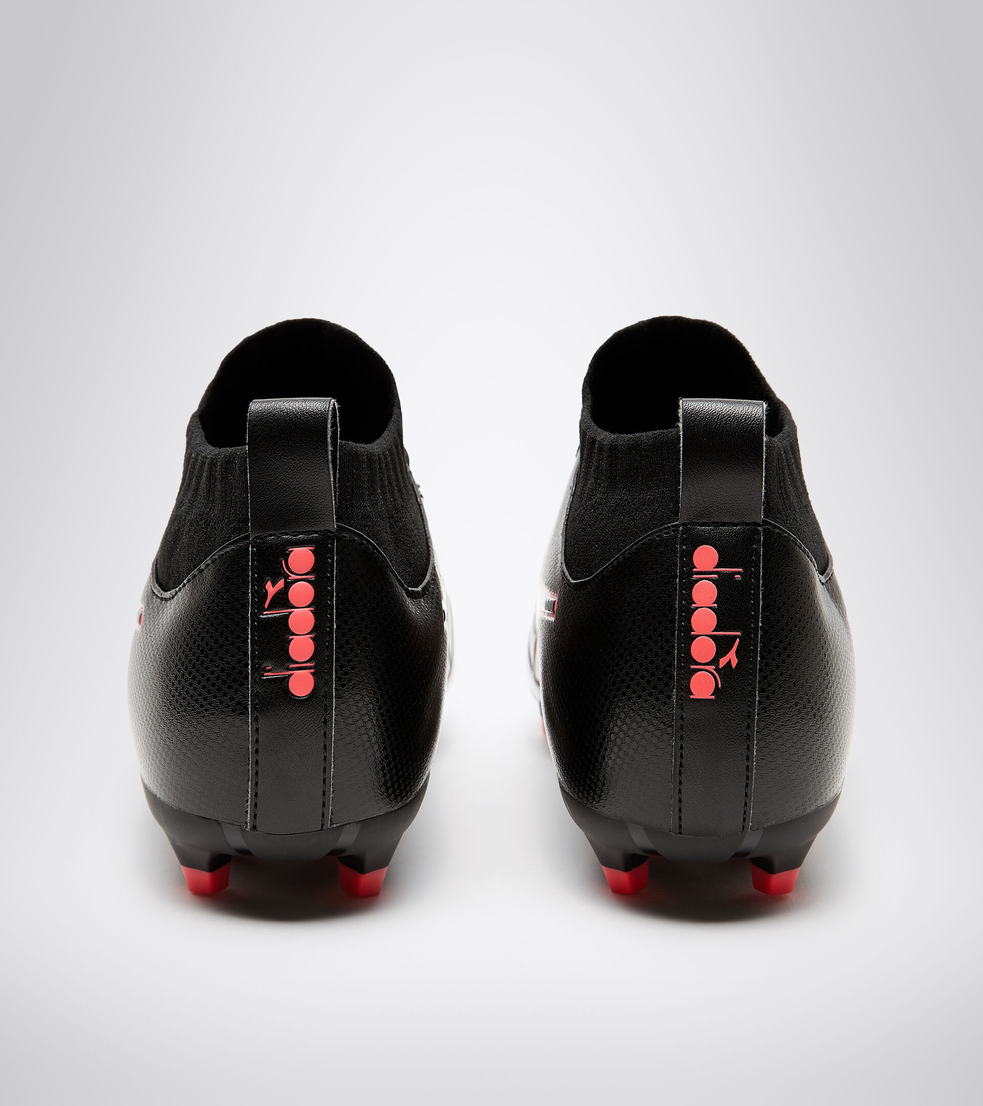 Firm ground football boot BRASIL ELITE R LP12 BLACK/RED FLUO - Diadora