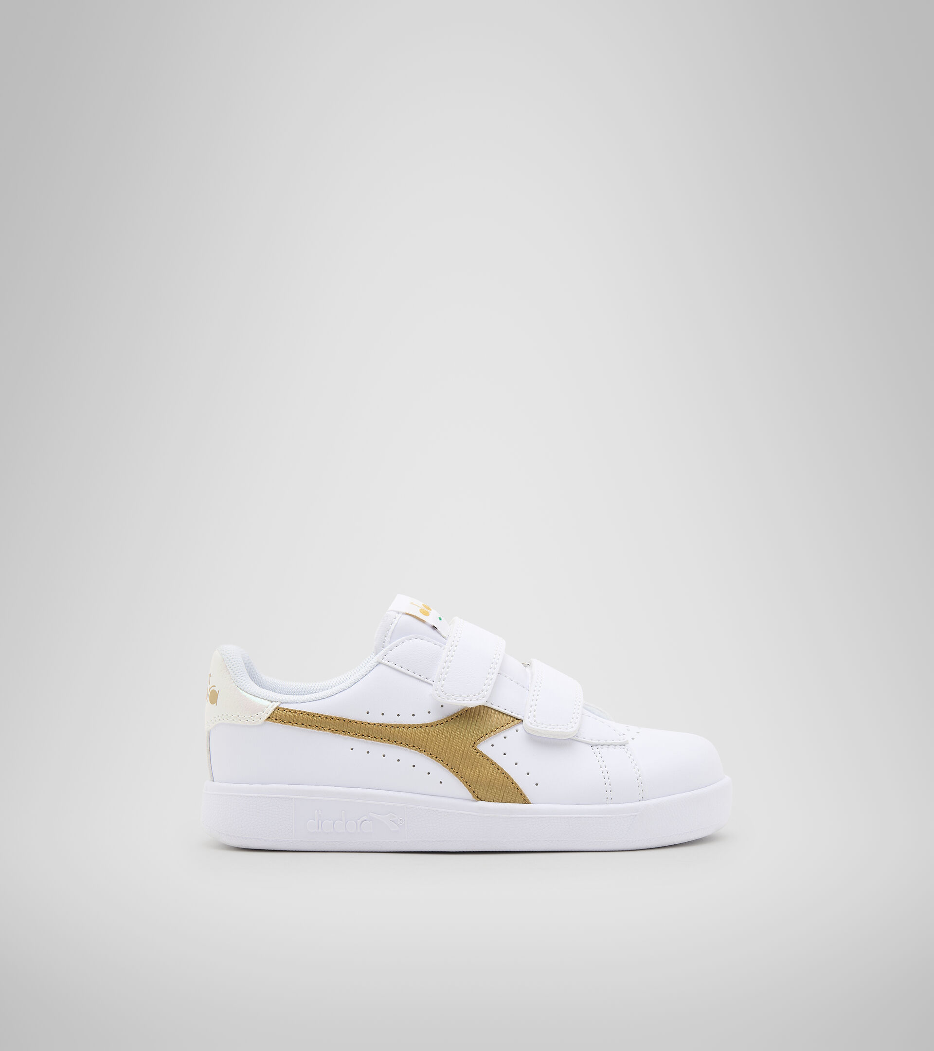 Sports shoes - Kids 4-8 years GAME P PS GIRL WHITE/GOLD - Diadora