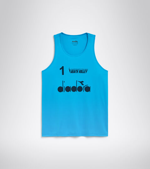 CANOTTE GARA UOMO #1 CAMP. ITALIANO, AZUL IMPERIAL Camiseta sin mangas para hombre - Campeonato Italiano de Vóley Playa CANOTTE GARA UOMO #1 CAMP. ITALIANO AZUL IMPERIAL - Diadora