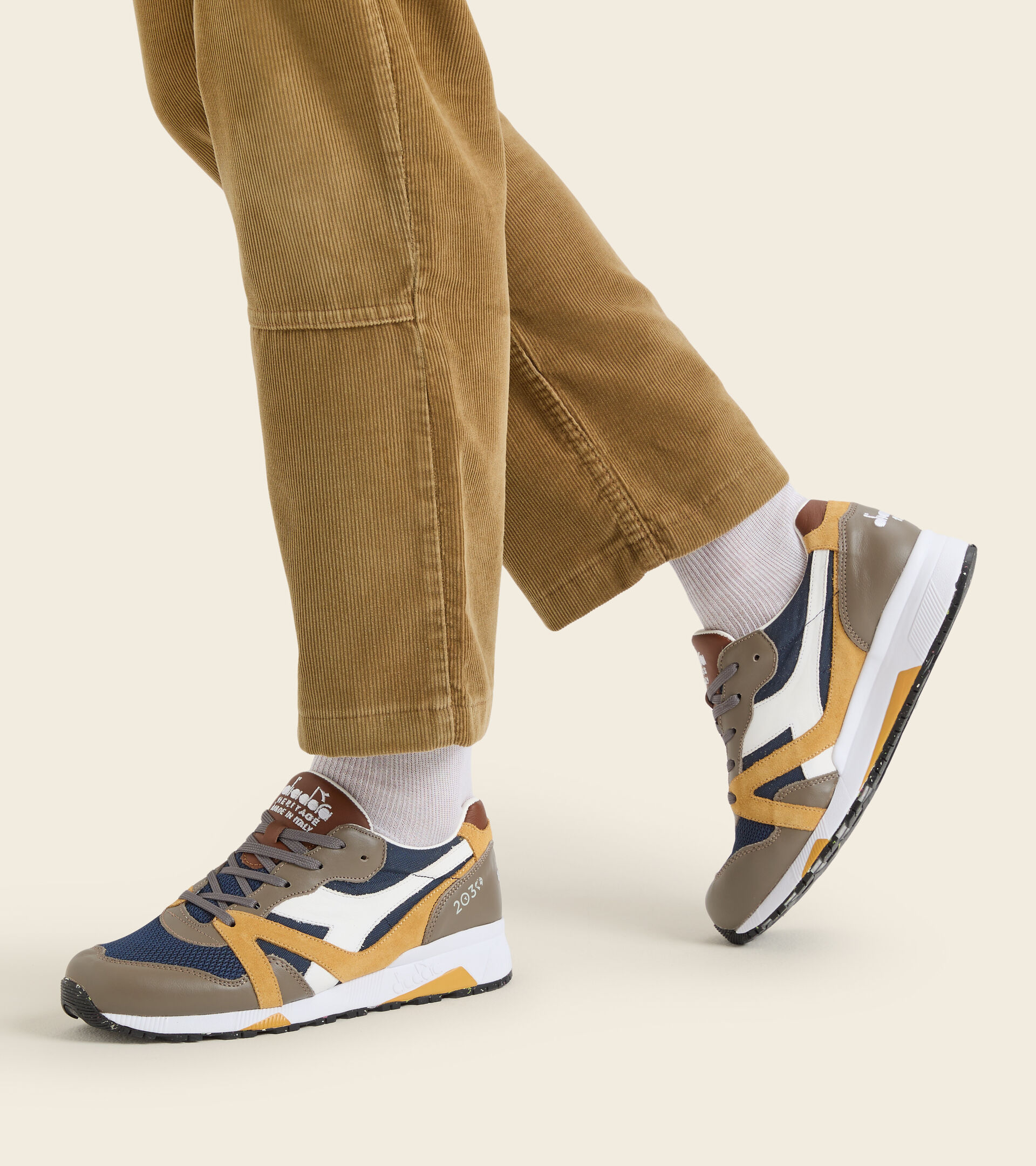 Made in Italy Heritage Shoe - Men N9000 2030 ITALIA BRUSHED NICKEL - Diadora