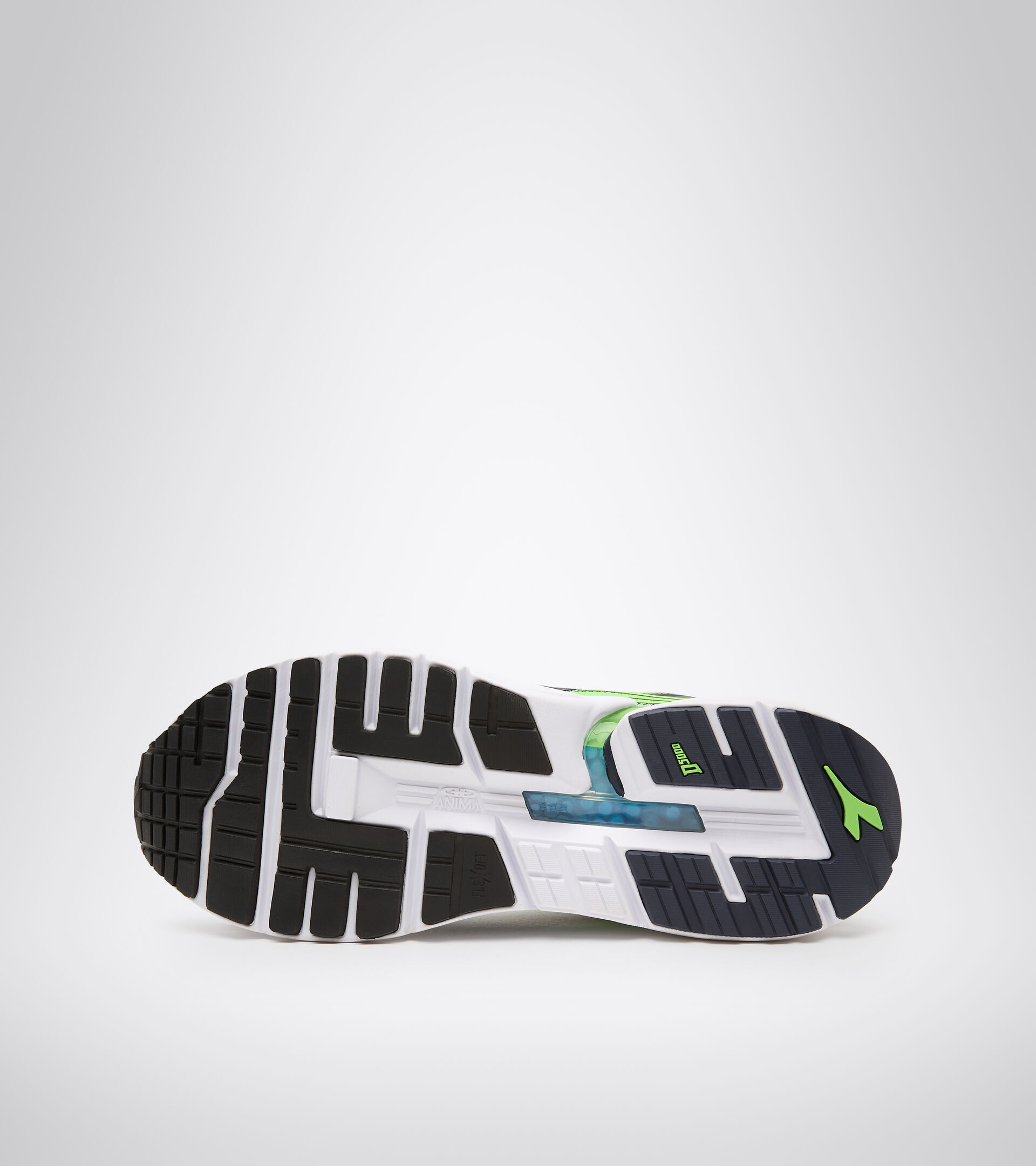 Running shoes - Men MYTHOS BLUSHIELD VIGORE WHITE/BLACK IRIS/NEON MINT - Diadora