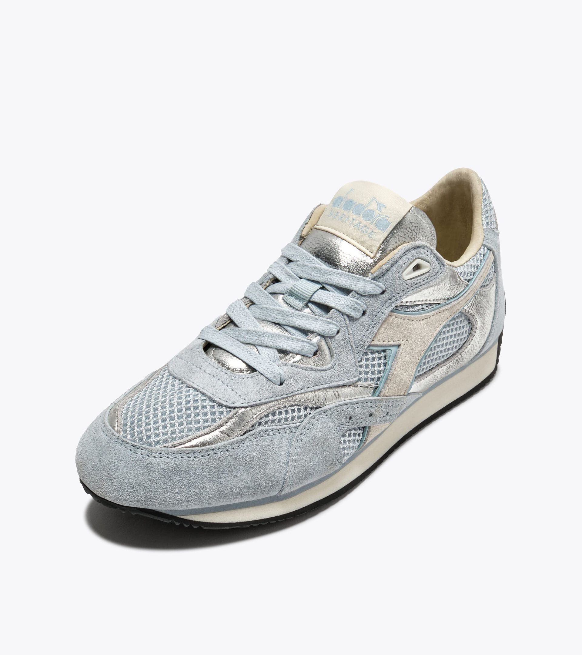 Sneakers Heritage en cuir - Profil bas - Pour tous les genres EQUIPE REVENGE SW WN BLEU NIL - Diadora