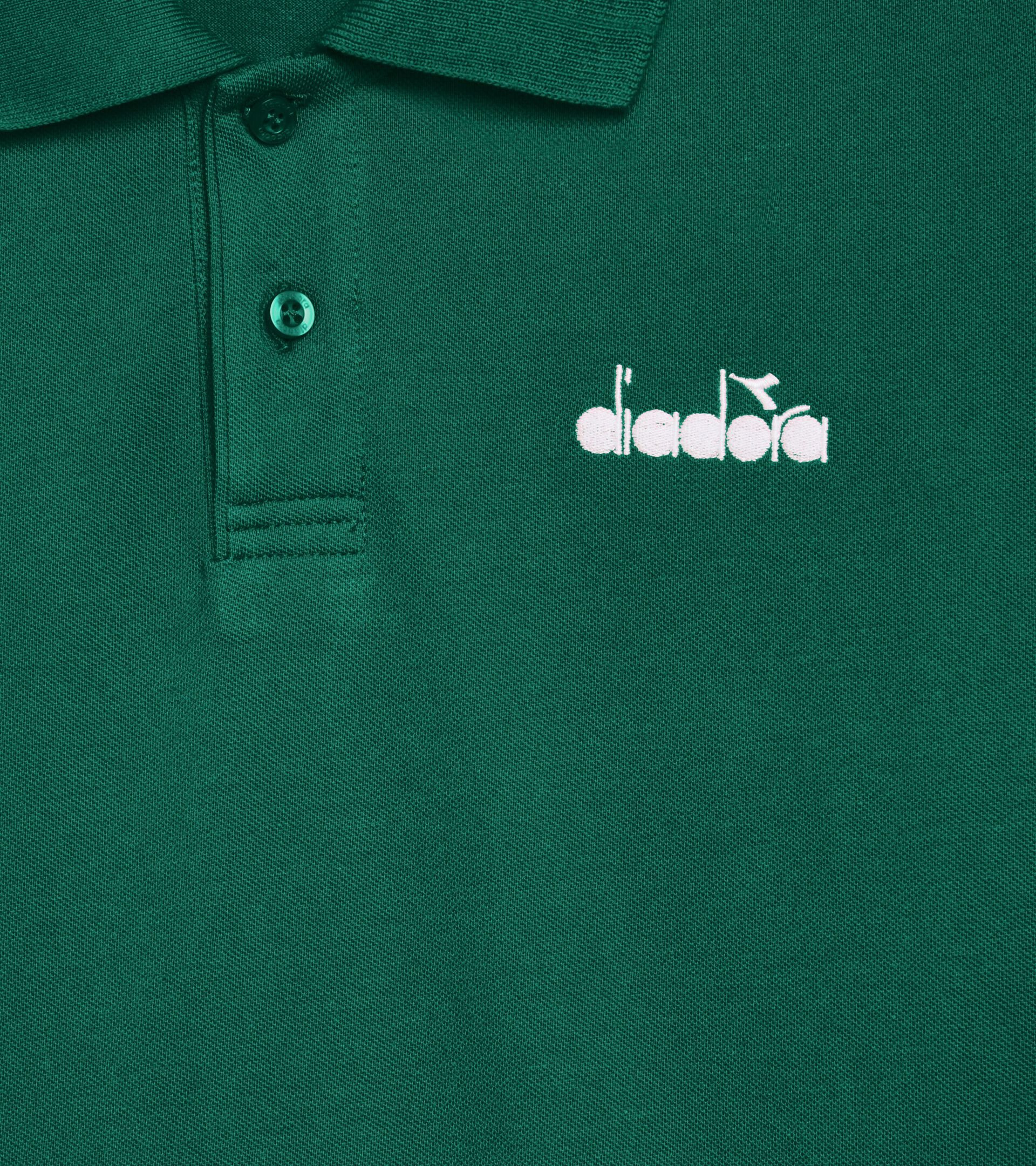 Sporty polo shirt - Made in Italy - Gender Neutral POLO SS LOGO AVENTURINE - Diadora