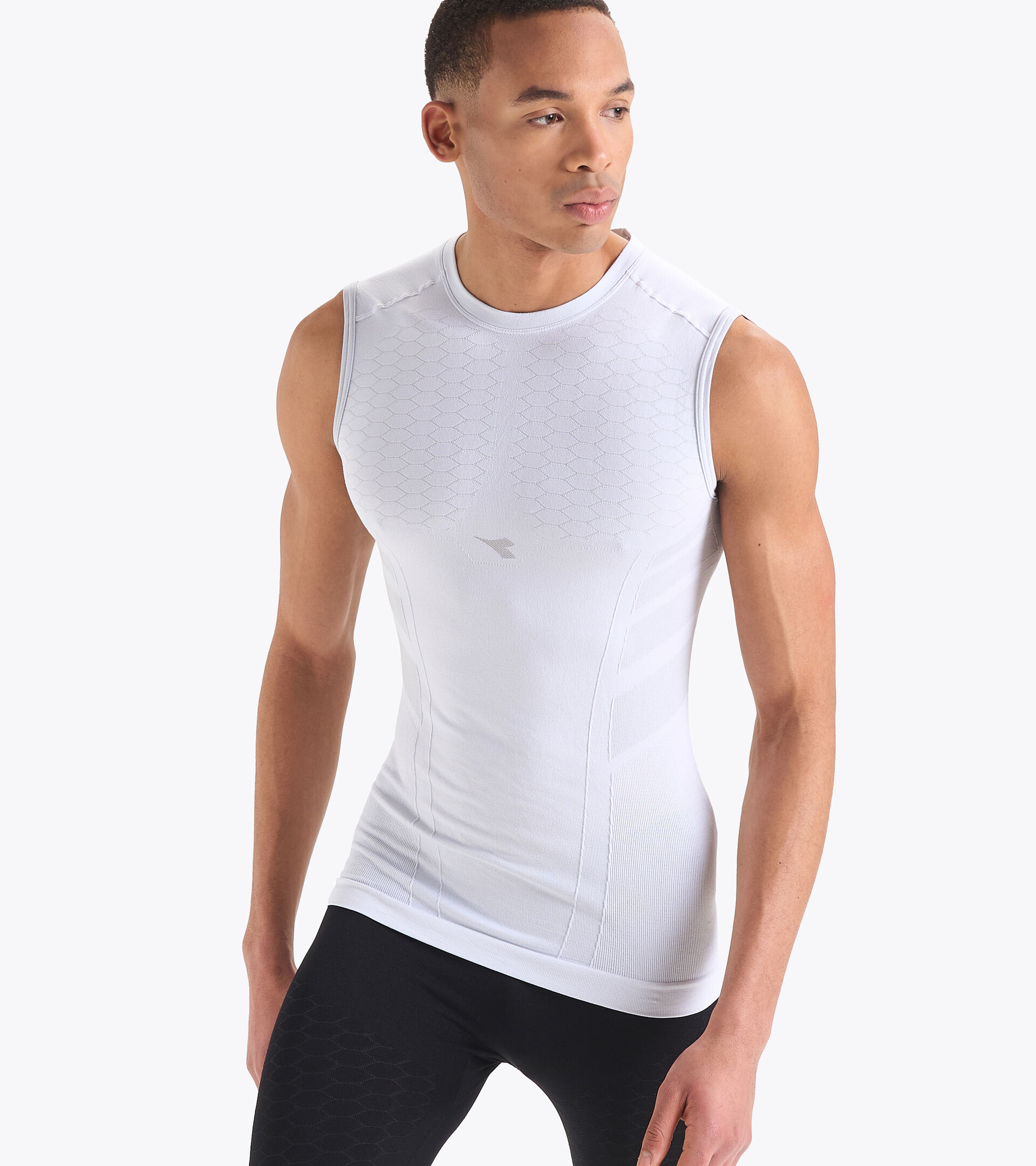 Débardeur de running - Homme SL T-SHIRT ACT BLANC VIF - Diadora