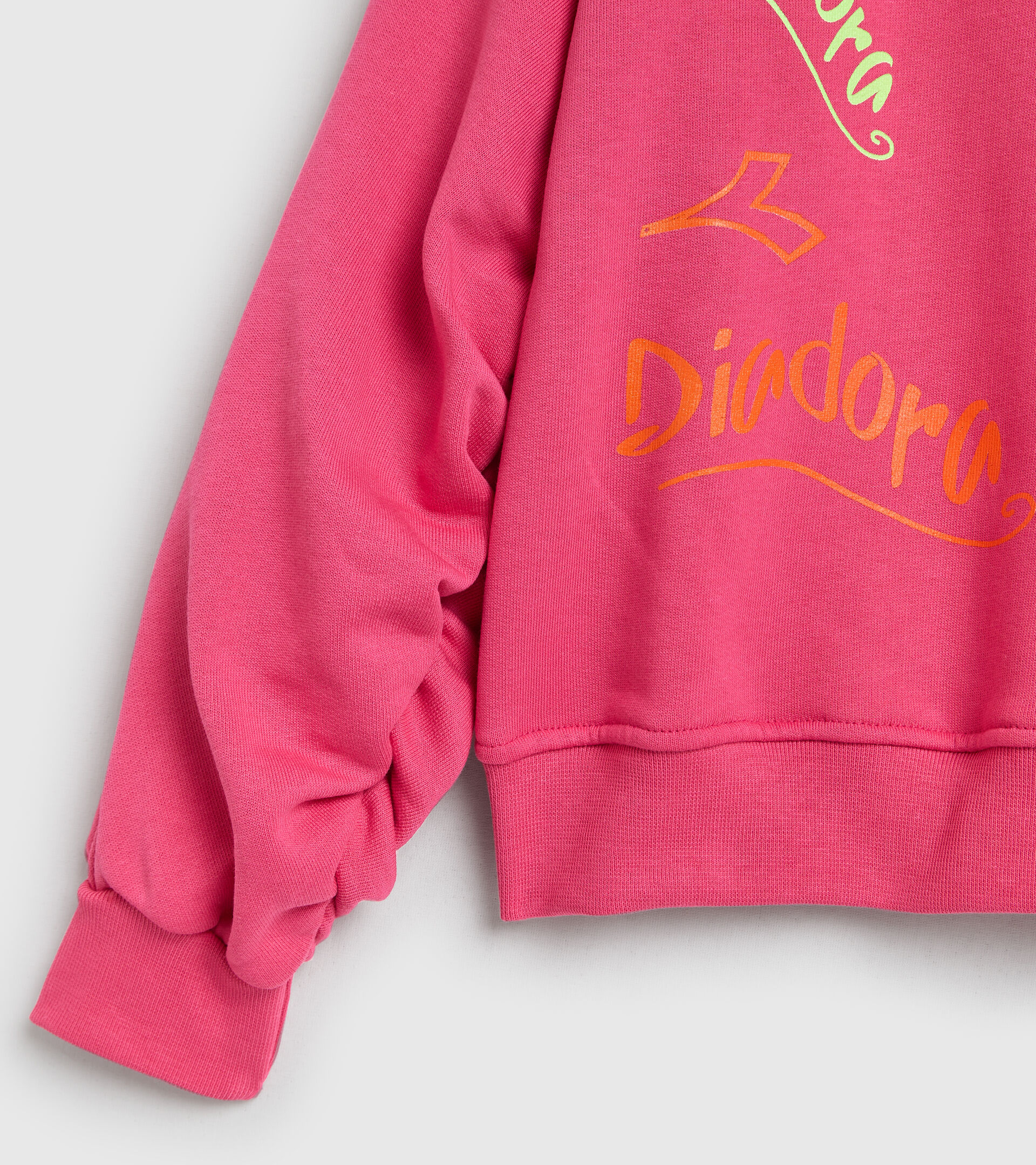 Sweatshirt mit Rundhalsausschnitt - Mädchen JG.SWEAT CREW D FUCHSIE ROSA - Diadora