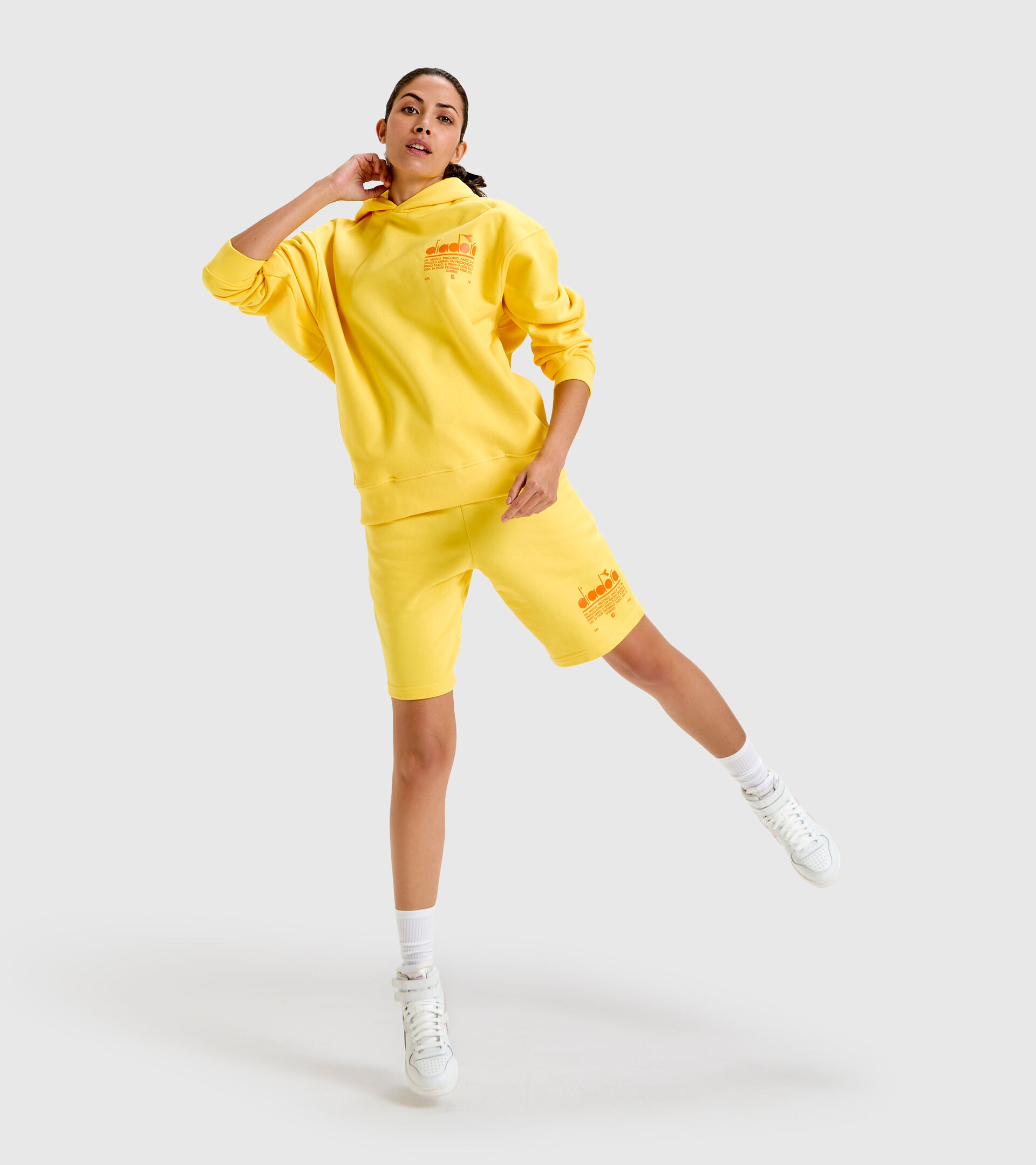 Cotton hoodie - Unisex HOODIE MANIFESTO YELLOW LENS - Diadora