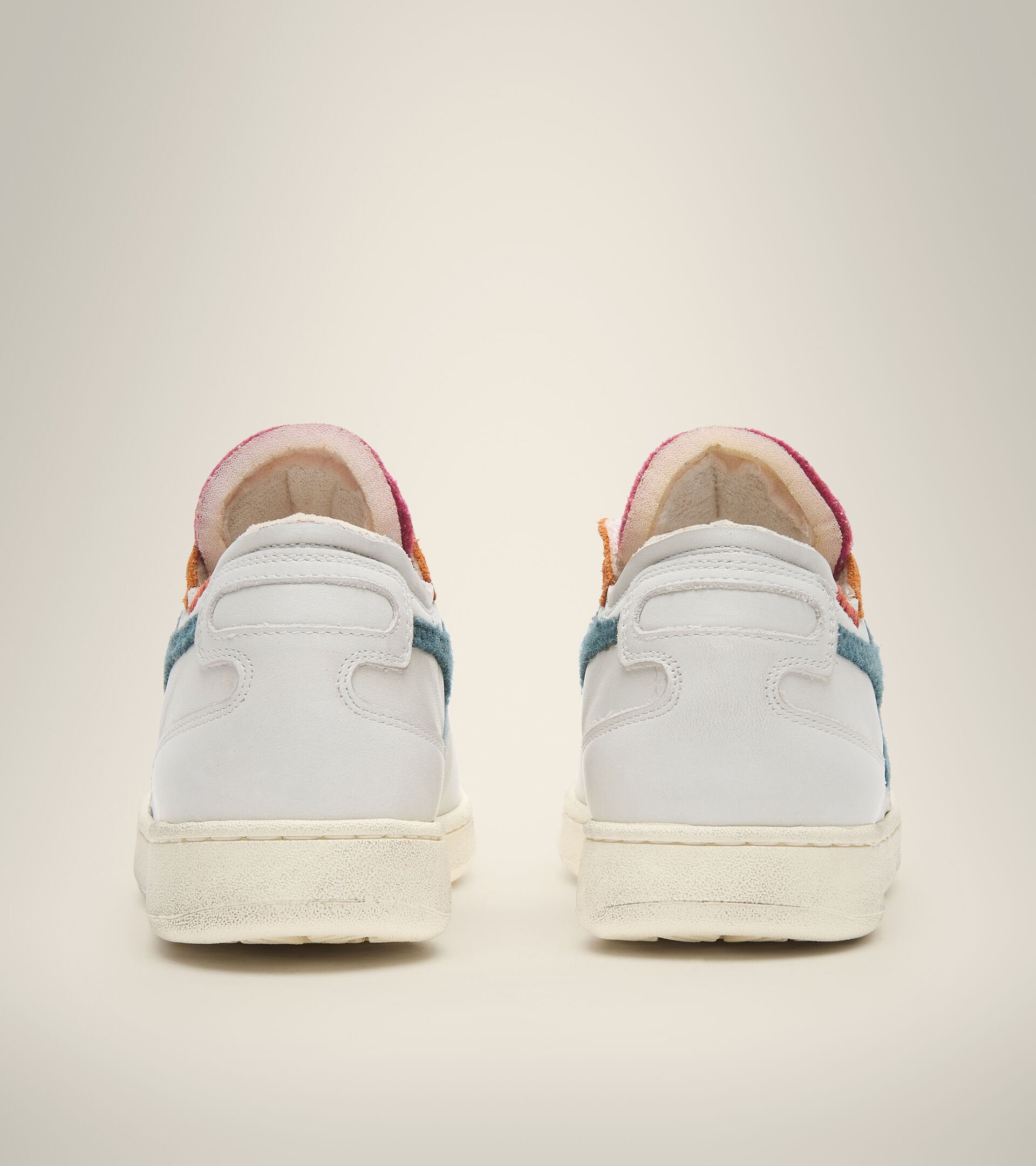 Heritage shoe - Unisex MI BASKET ROW CUT TENNIS WHITE/EDEN - Diadora